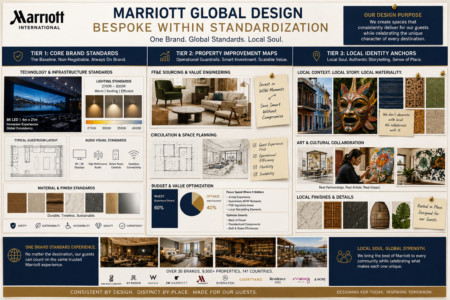 Marriott Global Design “Bespoke Within Standardization” Vision Board - Free AI Vision Board Generator, 40+ Real Vision Board Examples