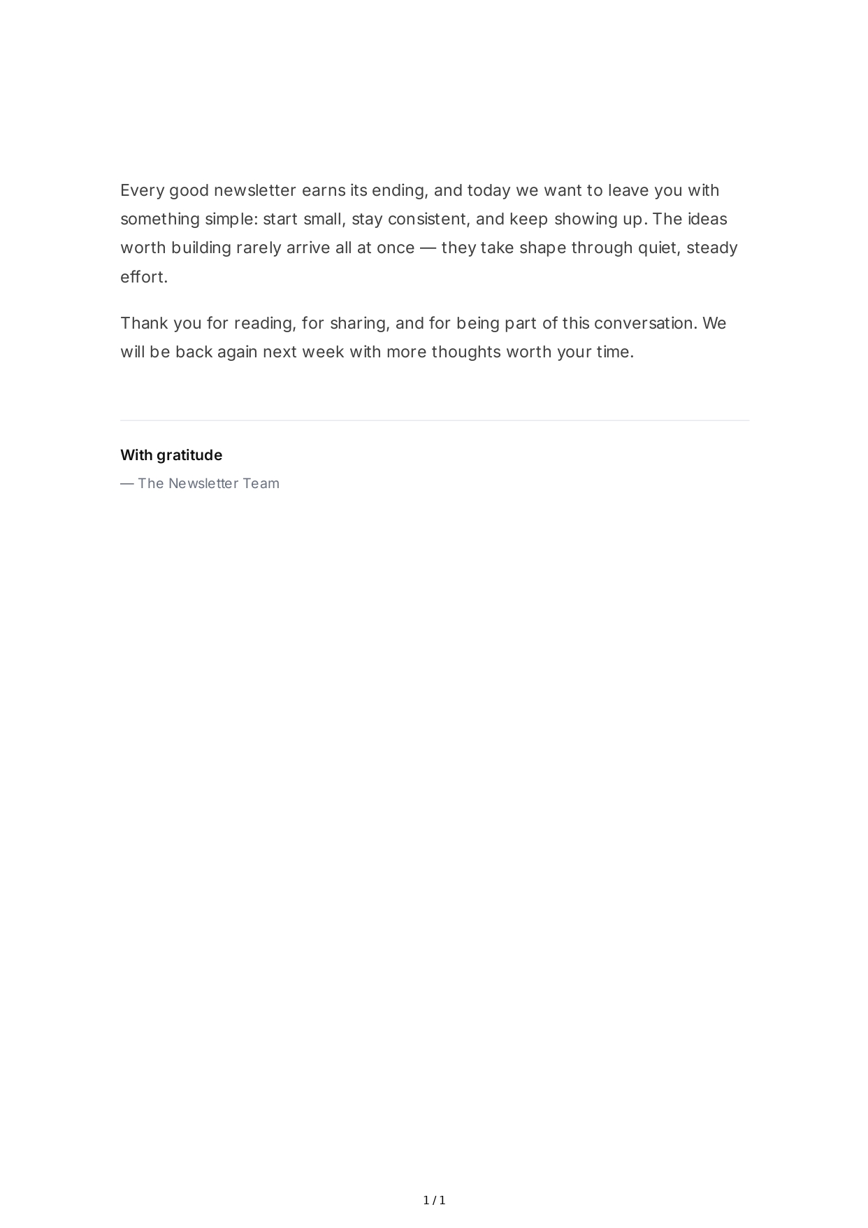 Newsletter Conclusion Paragraph - Free AI Conclusion Paragraph Generator, 50+ Real Conclusion Paragraph Examples
