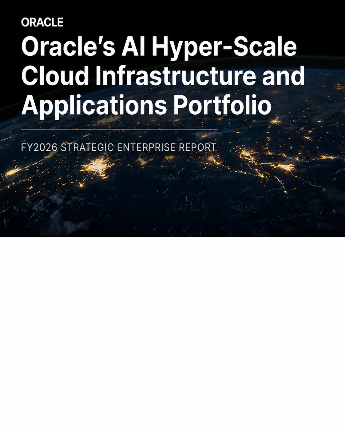 Oracle’s AI Hyper-Scale Cloud Infrastructure and Applications Portfolio - Free AI Portfolio Generator, 50+ Real Portfolio Examples