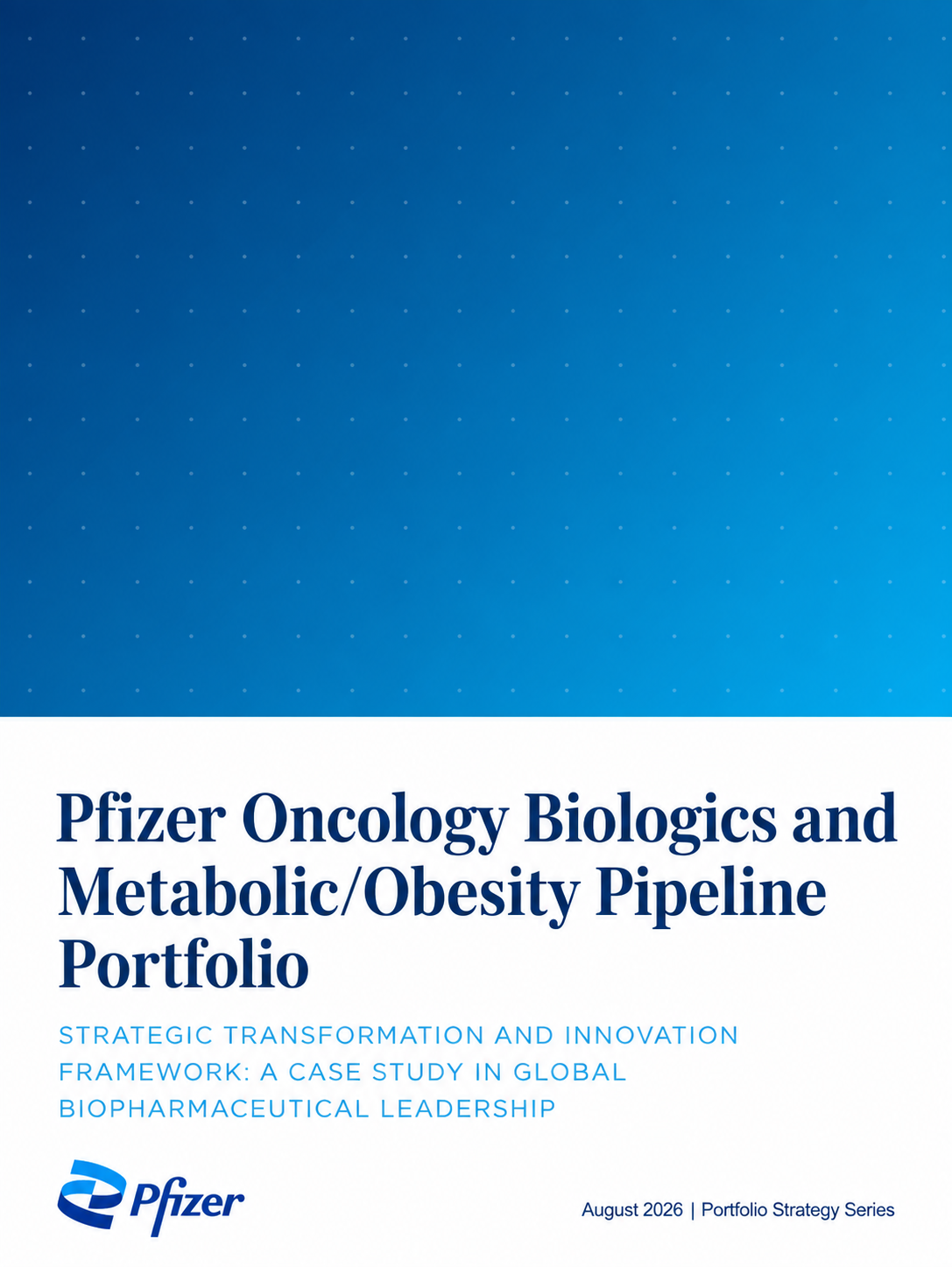 Pfizer Oncology Biologics and Metabolic/Obesity Pipeline Portfolio - Free AI Portfolio Generator, 50+ Real Portfolio Examples