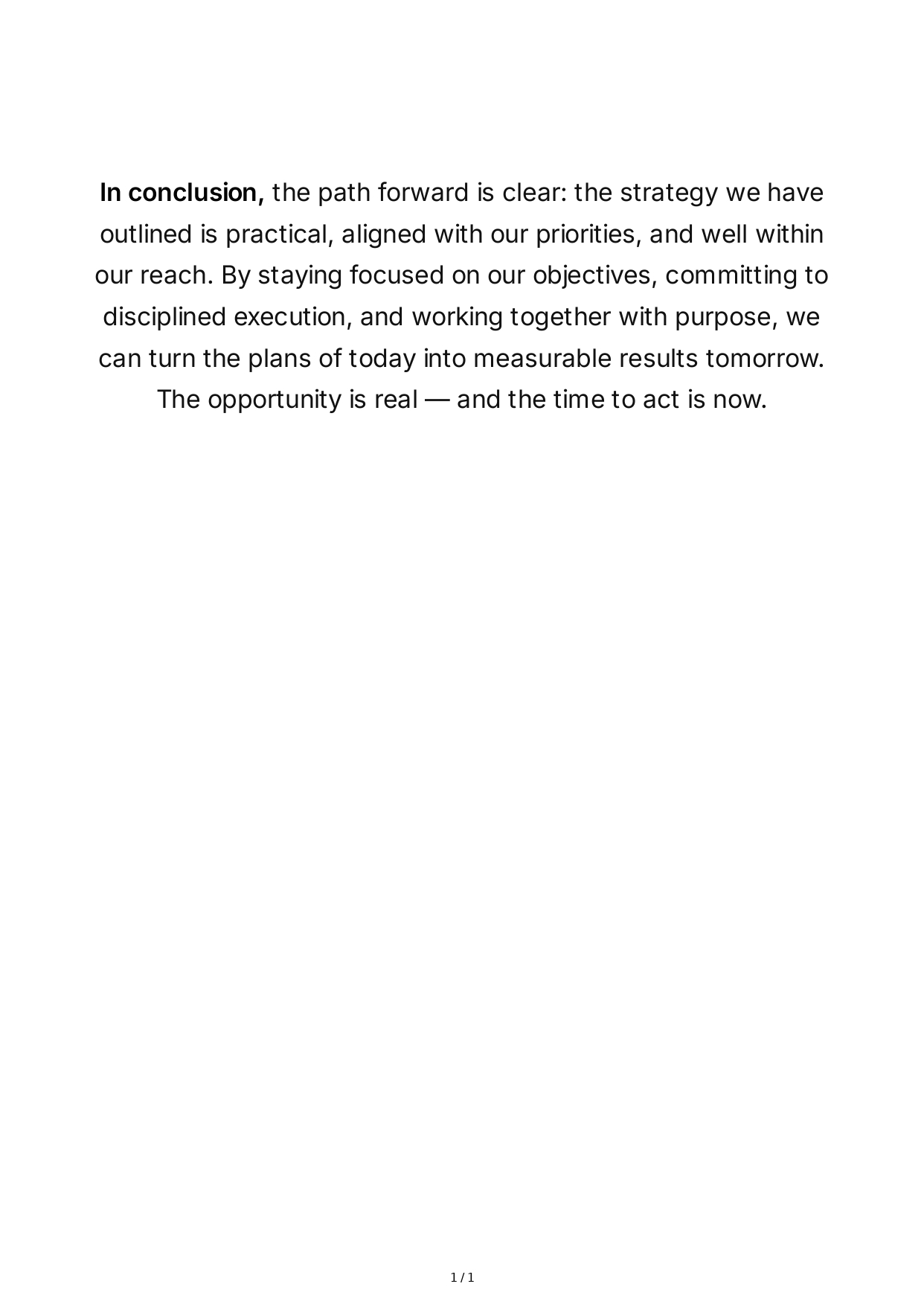 Presentation Conclusion Paragraph - Free AI Conclusion Paragraph Generator, 50+ Real Conclusion Paragraph Examples