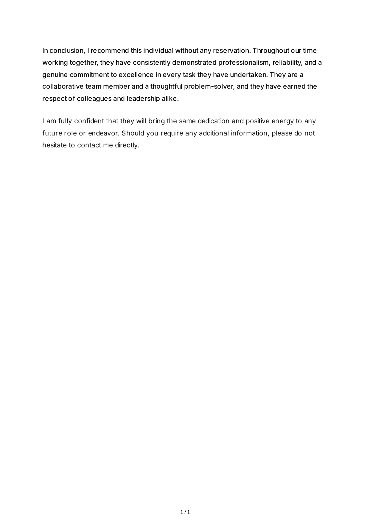 Reference Letter Conclusion Paragraph - Free AI Conclusion Paragraph Generator, 50+ Real Conclusion Paragraph Examples