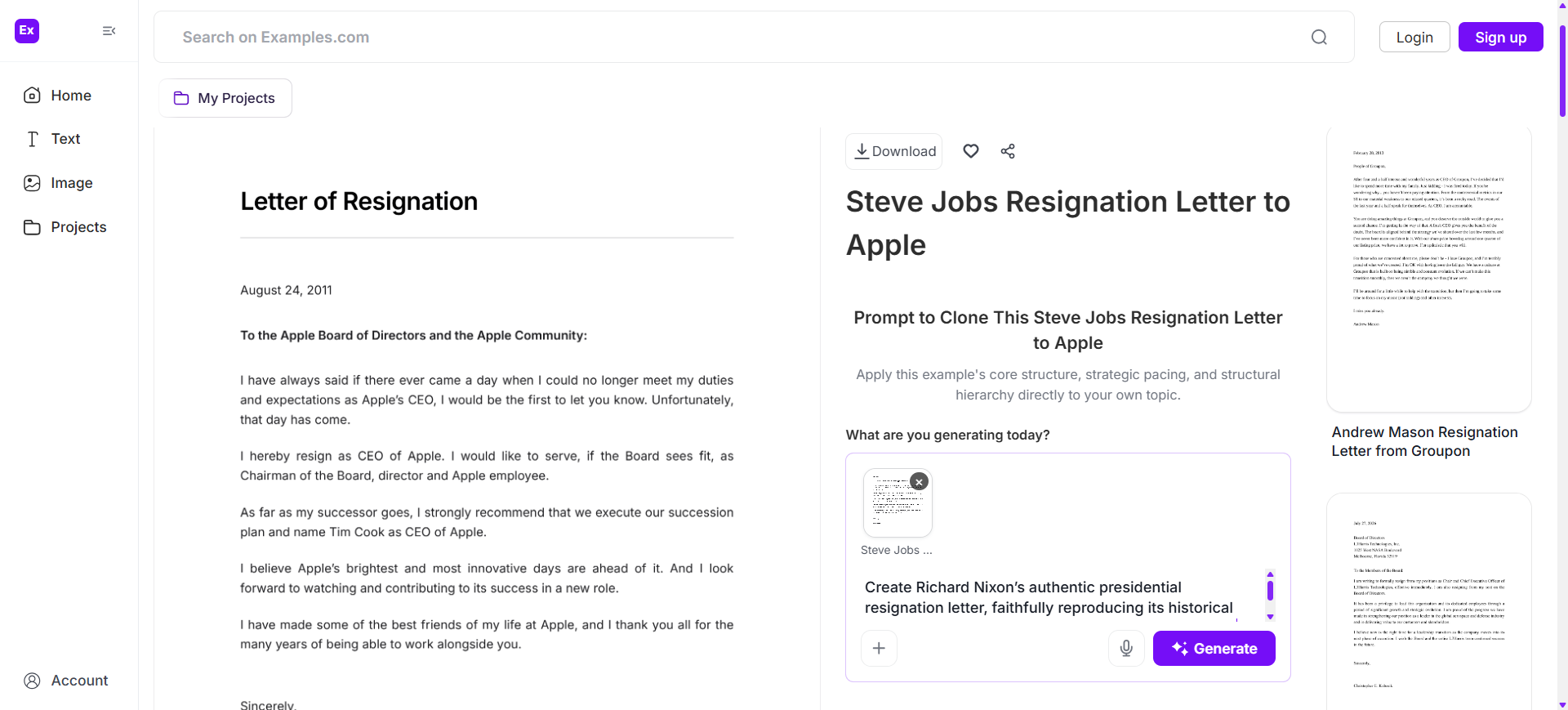 Choose A Reference Resignation Letter