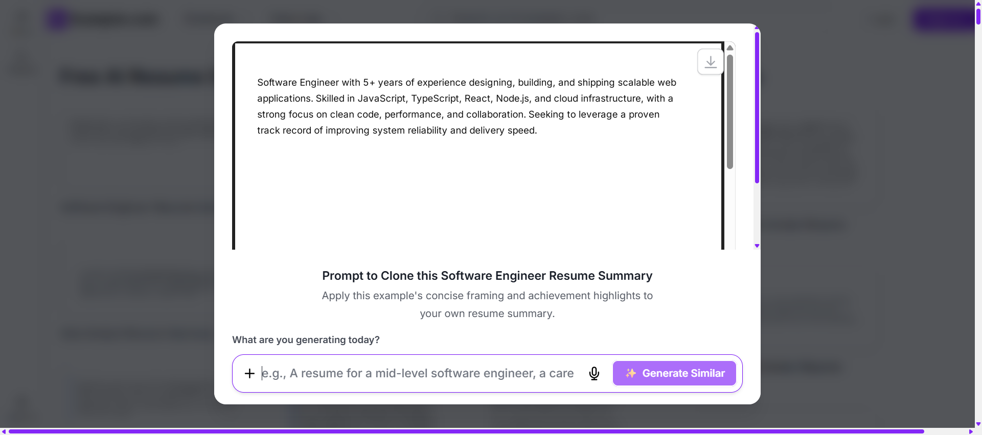 Resume Summary Examples