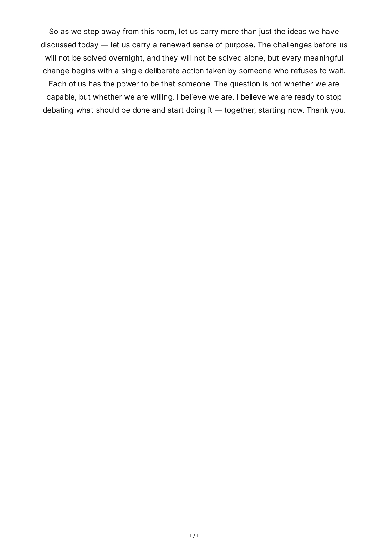 Speech Conclusion Paragraph - Free AI Conclusion Paragraph Generator, 50+ Real Conclusion Paragraph Examples