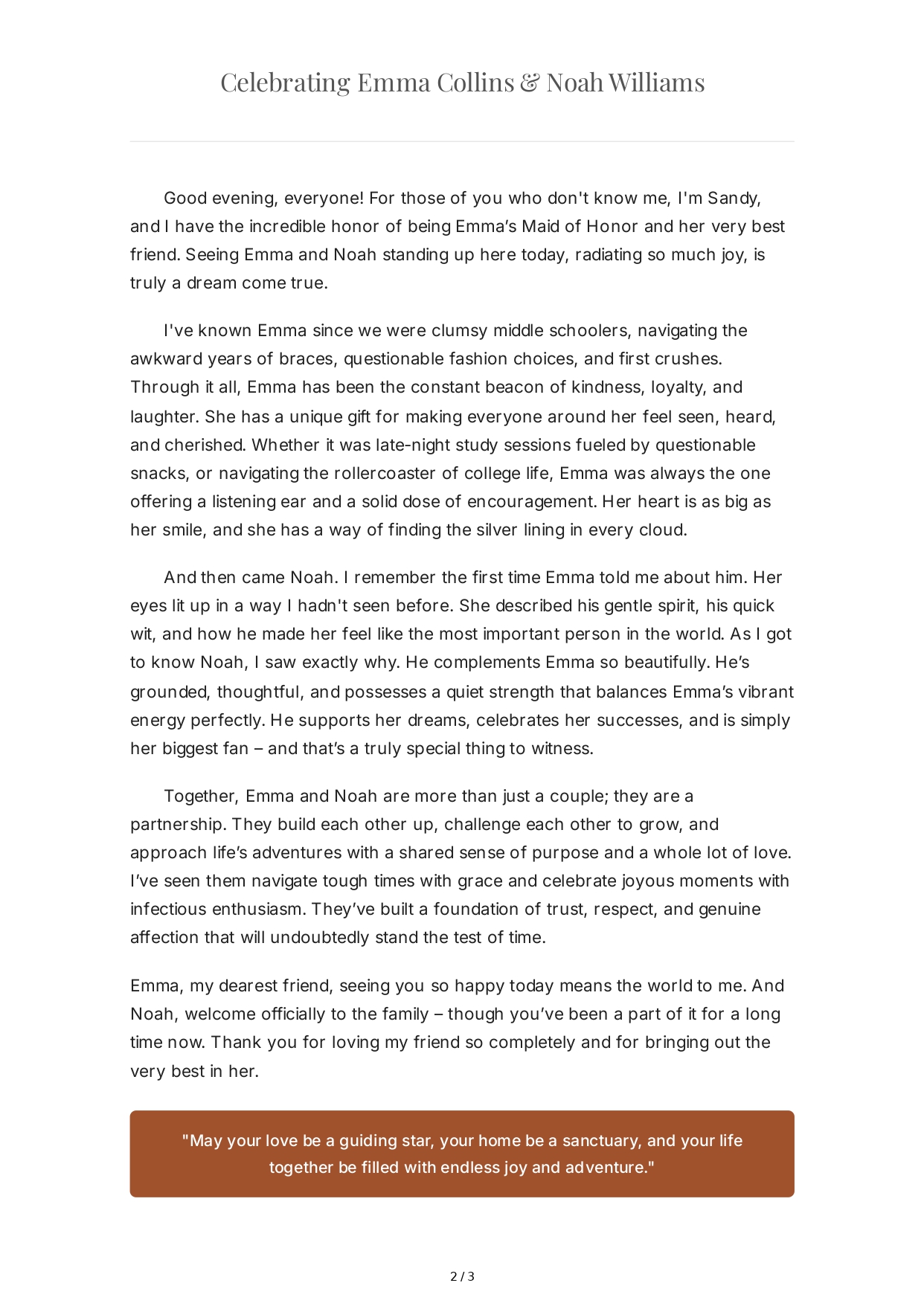 Surprise Wedding Maid of Honor Speech - Free AI Maid of Honor Speech Generator, 50+ Real Maid of Honor Speech Examples