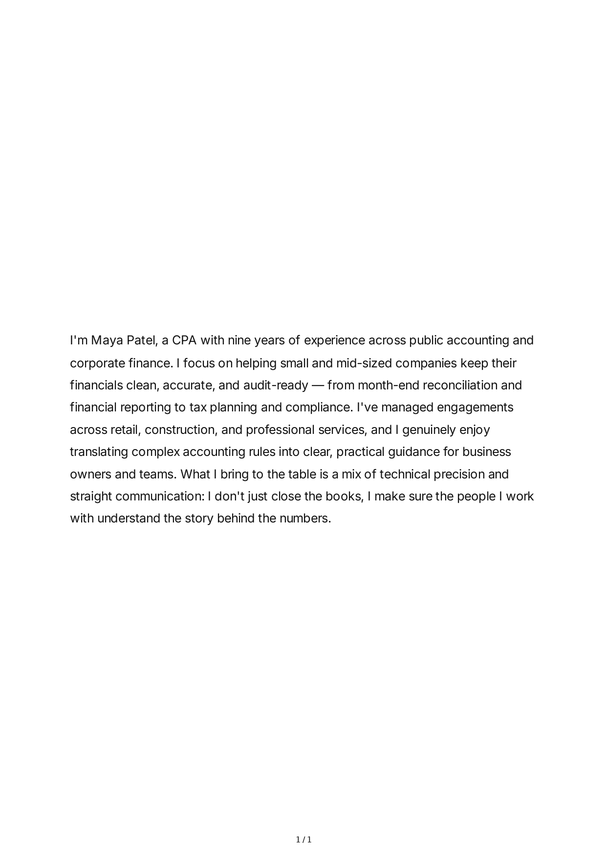Tell Me About Yourself for Accountant - Free AI Tell Me About Yourself Generator, 50+ Real Tell Me About Yourself Examples