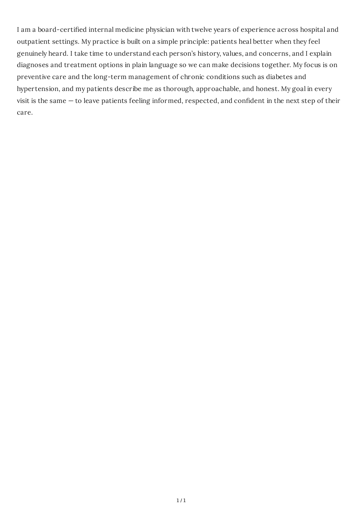 Tell Me About Yourself for Doctor - Free AI Tell Me About Yourself Generator, 50+ Real Tell Me About Yourself Examples