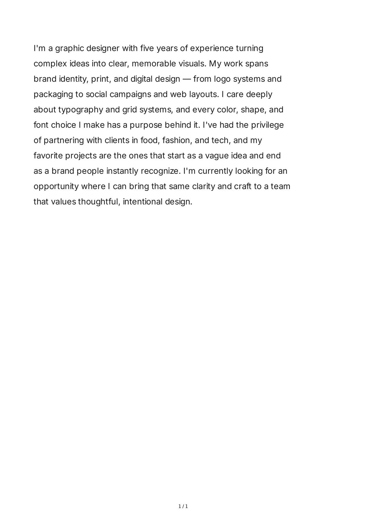 Tell Me About Yourself for Graphic Designer - Free AI Tell Me About Yourself Generator, 50+ Real Tell Me About Yourself Examples