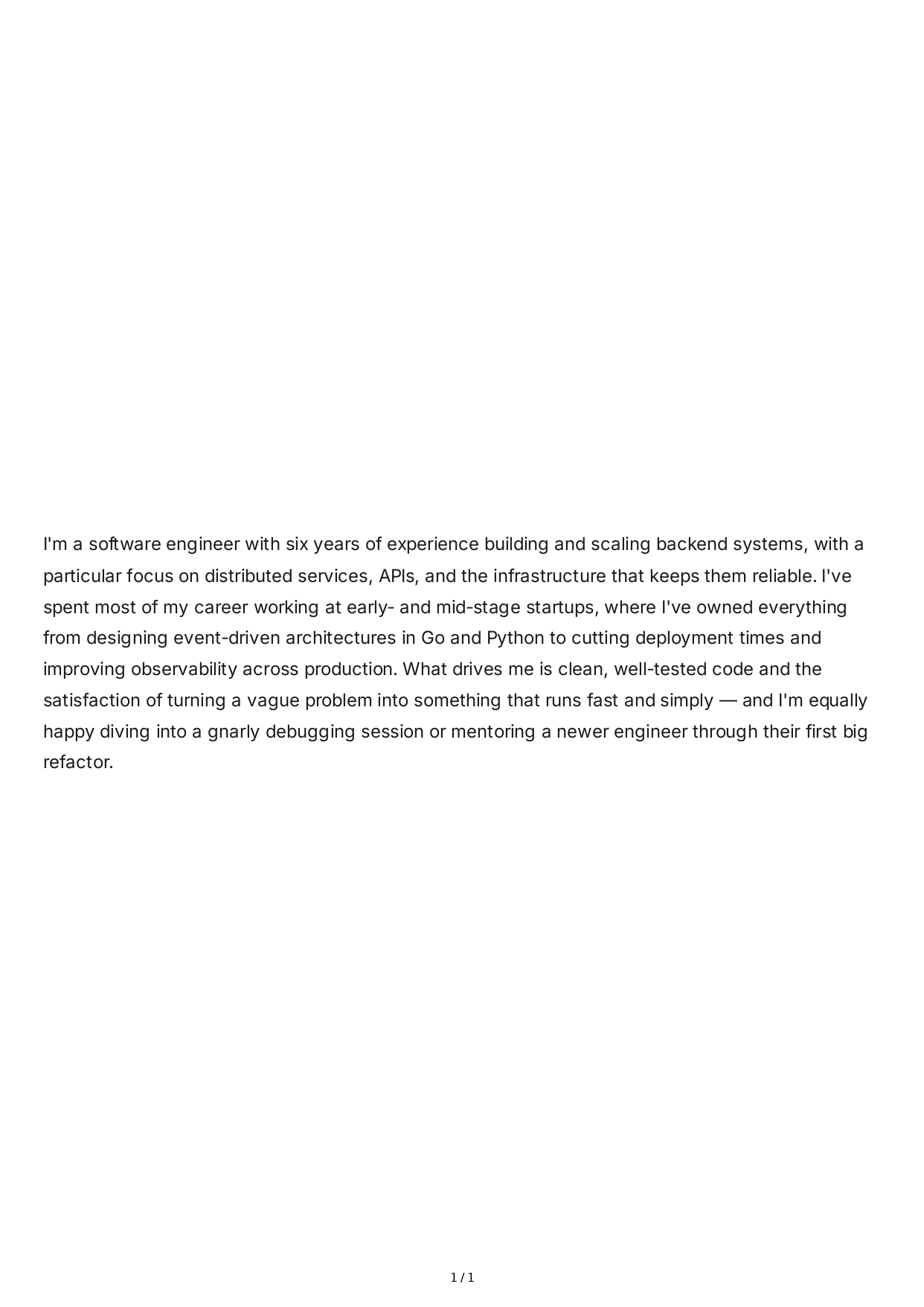 Tell Me About Yourself for Software Engineer - Free AI Tell Me About Yourself Generator, 50+ Real Tell Me About Yourself Examples