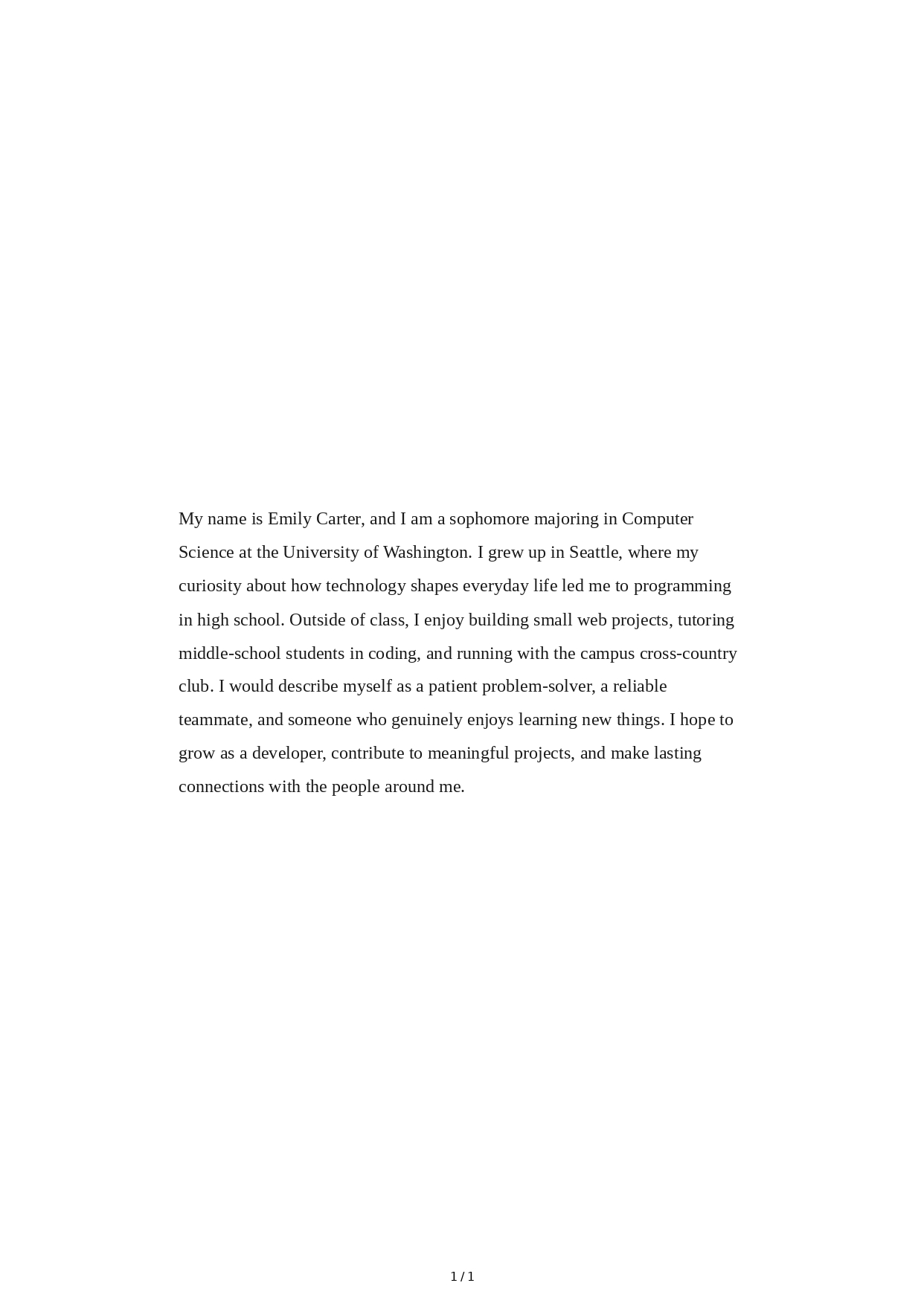 Tell Me About Yourself for Students - Free AI Tell Me About Yourself Generator, 50+ Real Tell Me About Yourself Examples
