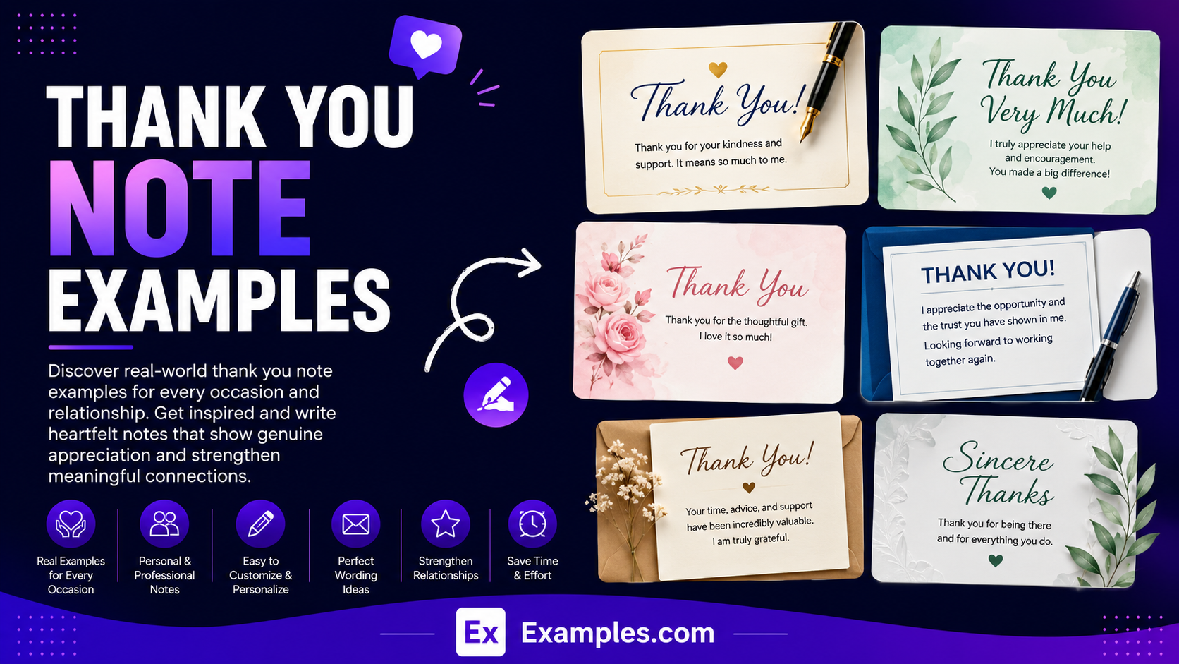Free AI Thank You Note Generator, 50+ Real Thank You Note Examples