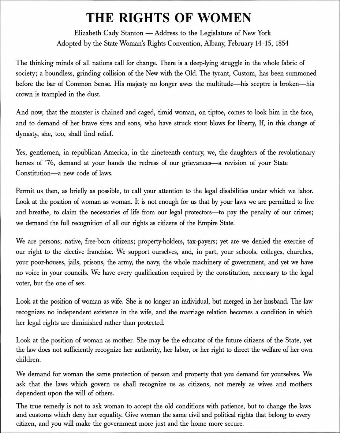 The Rights of Women Persuasive Speech - Free AI Persuasive Speech Generator, 50+ Real Persuasive Speech Examples