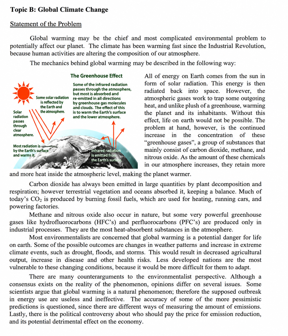 UNEP Global Climate Change Problem Statement - Free AI Problem Statement Generator, 50+Real Problem Statement Examples