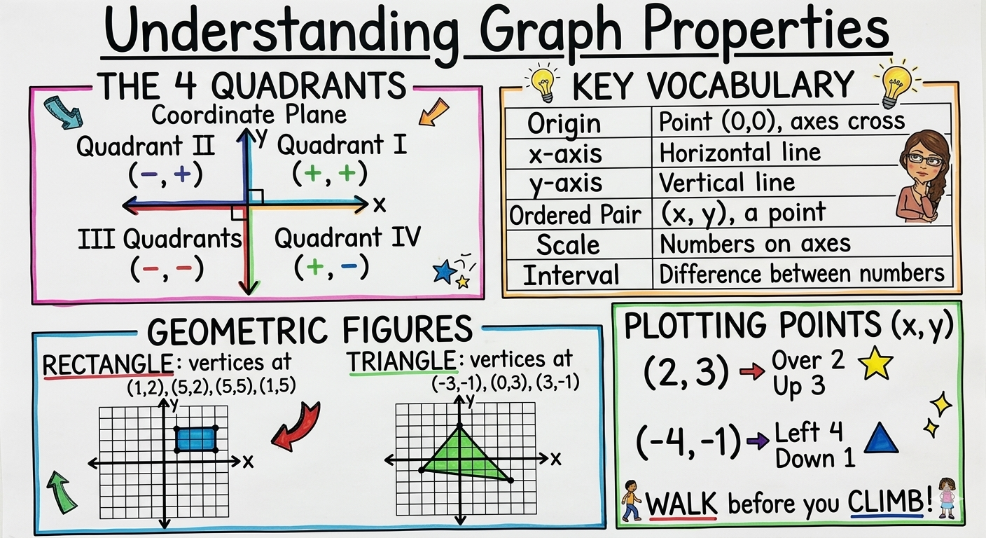 Understanding Graph Properties Anchor Chart for 6th Grade Mathematics