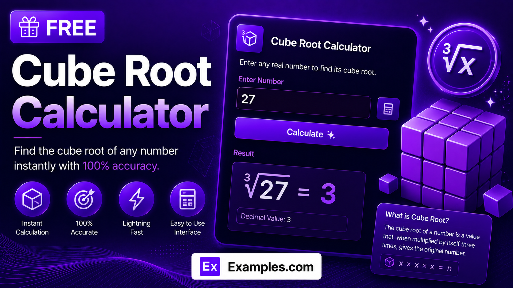 cube root calculator