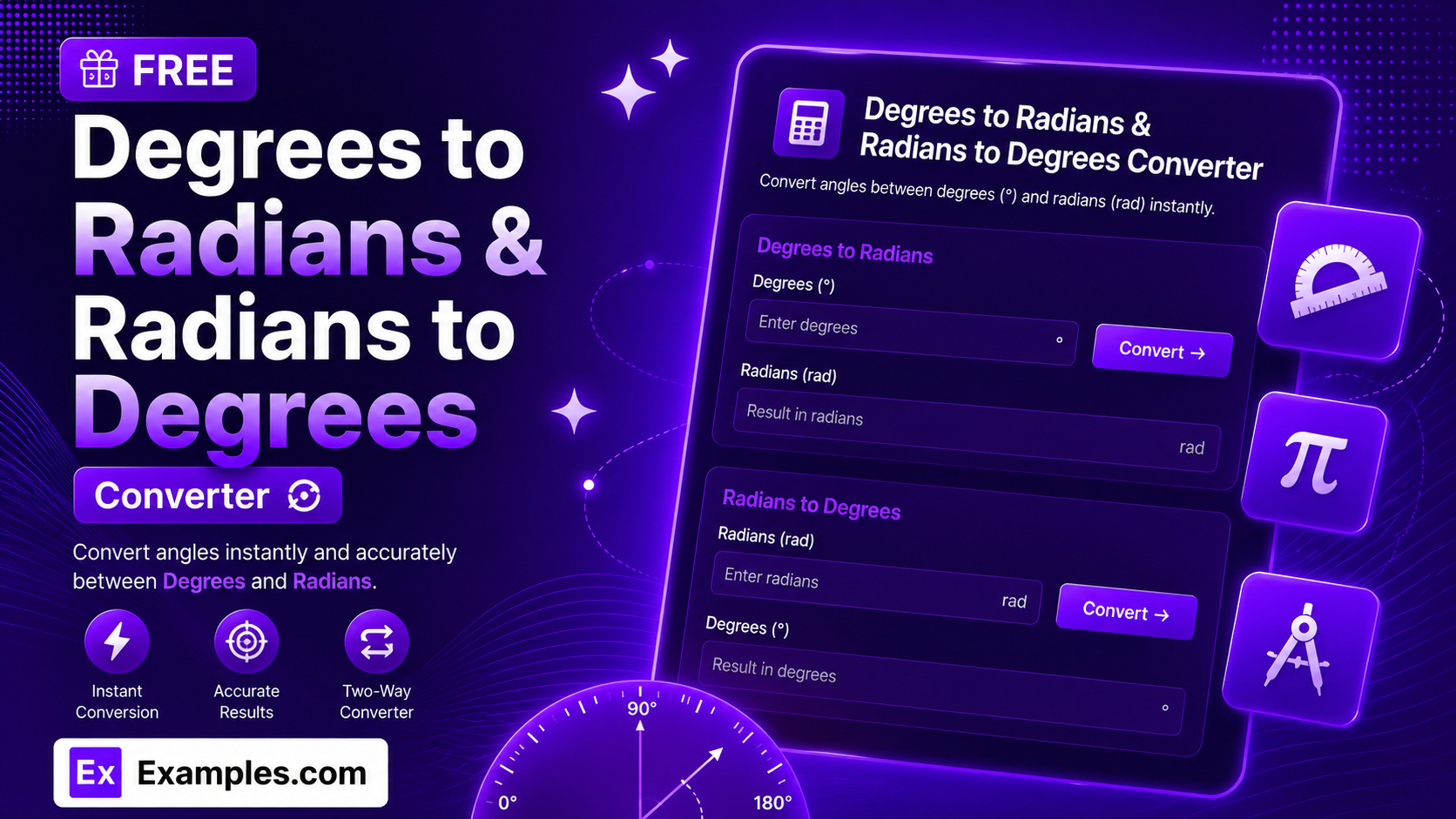 degrees to radians