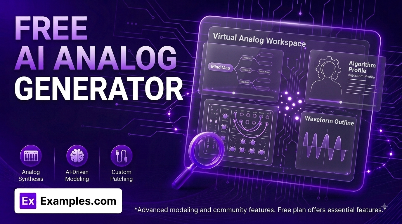 free ai analog generator