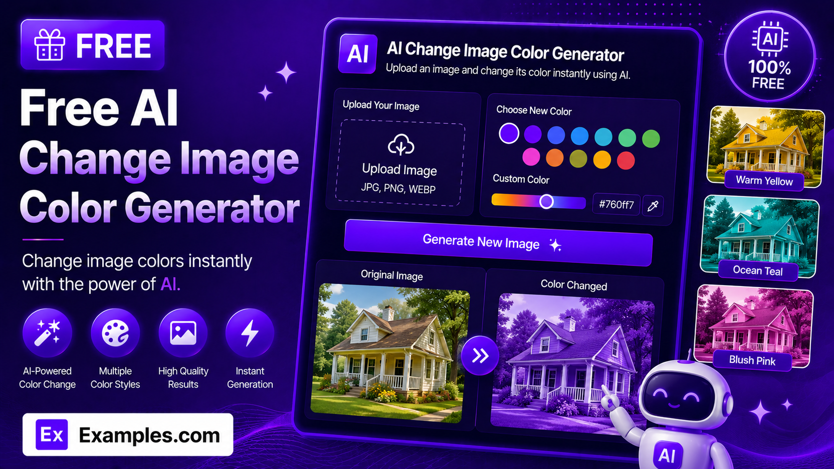 free ai change image color generator