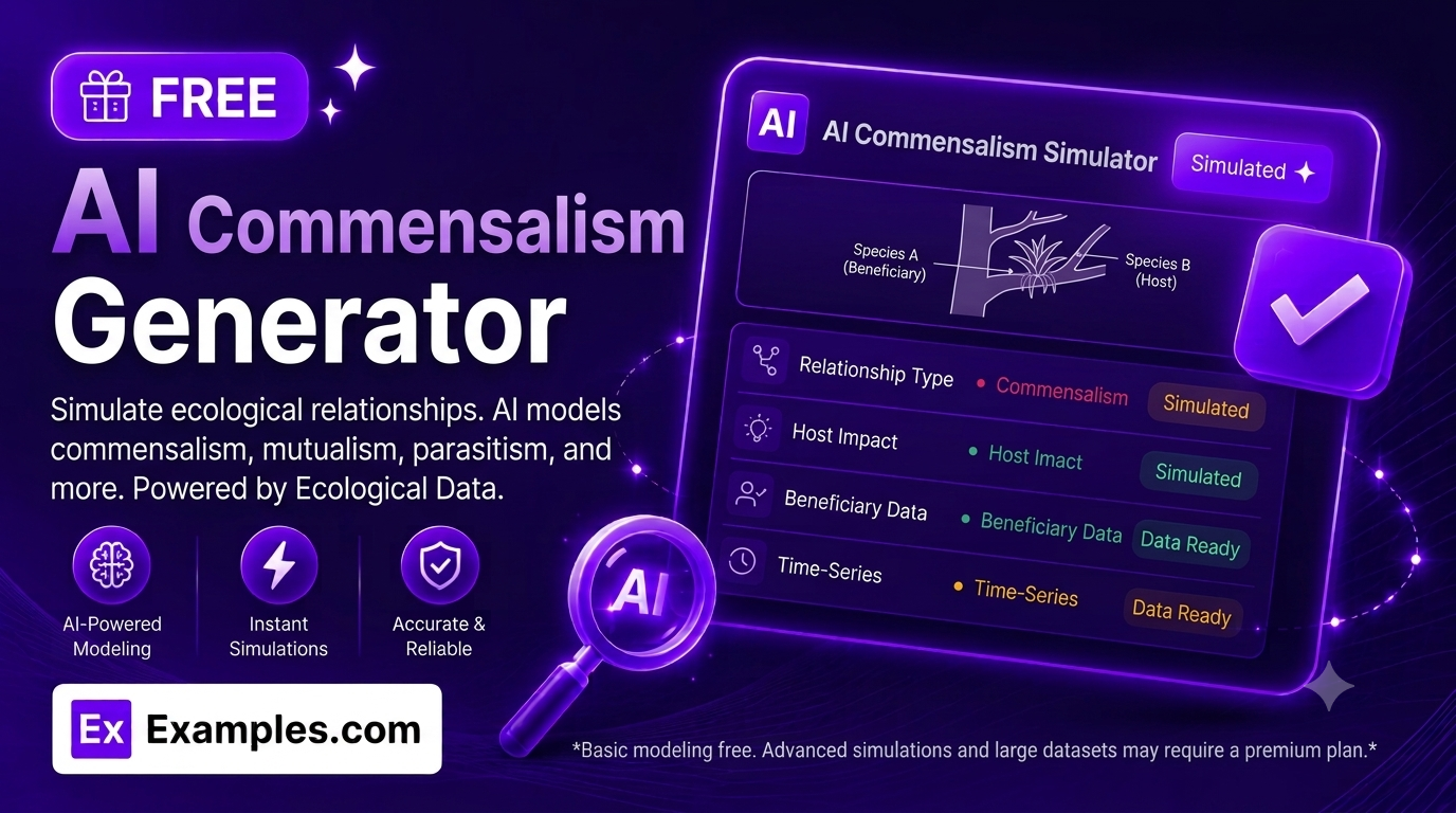 free ai commensalism generator