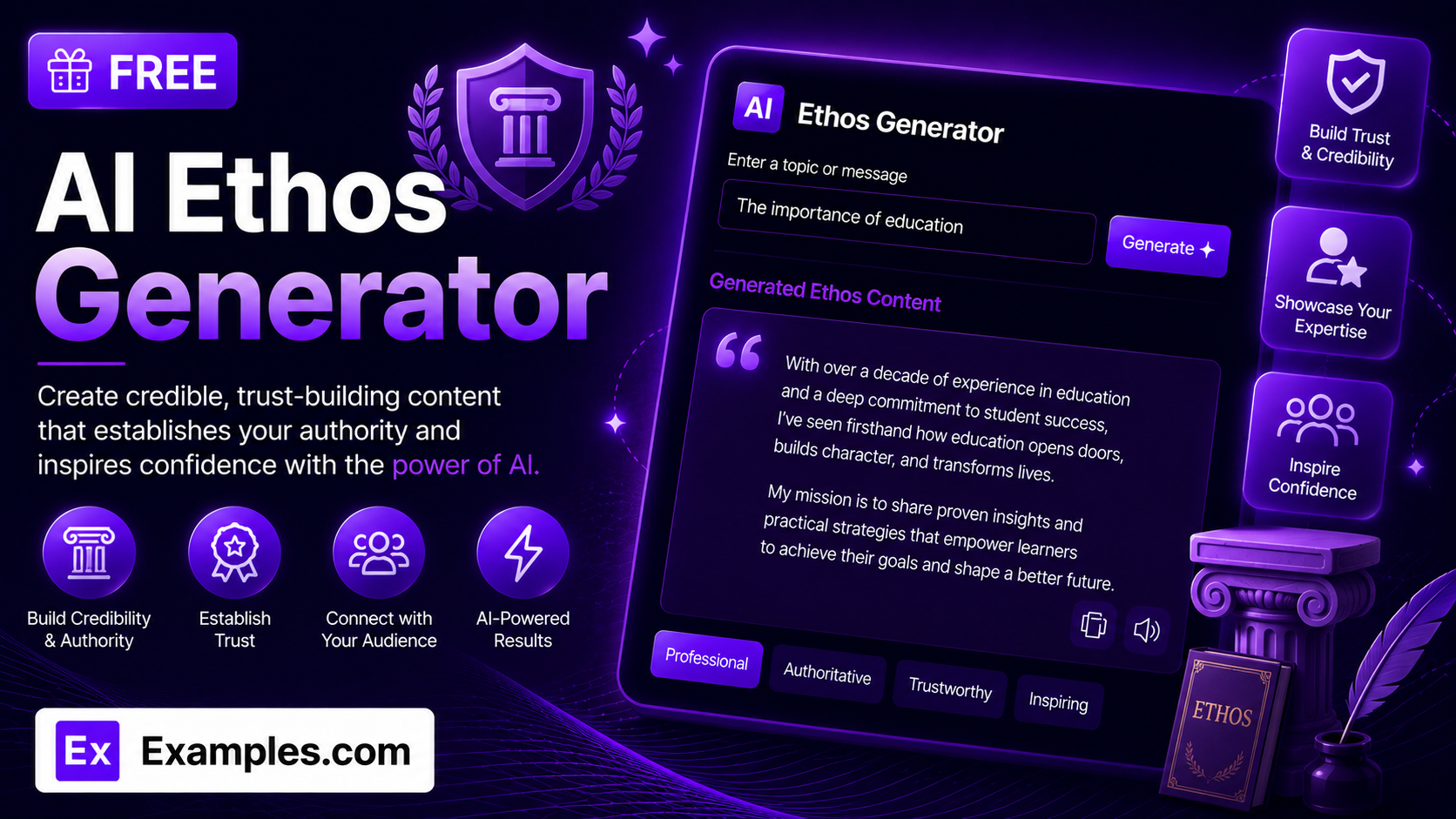 free ai ethos generator