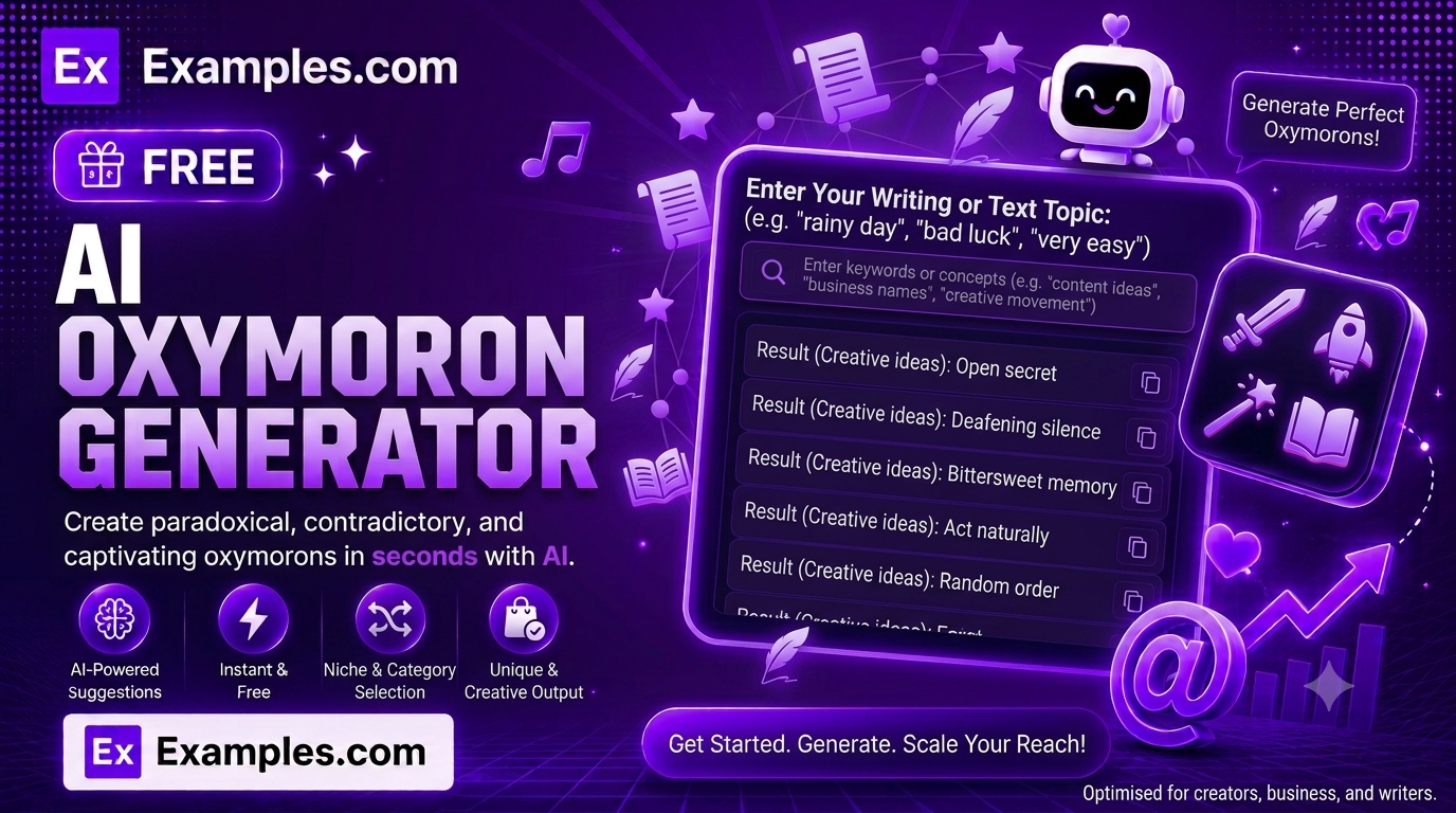 free ai oxymoron generator
