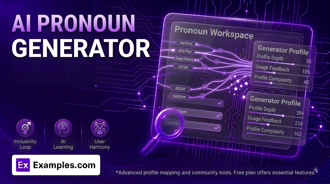 free ai pronoun generator