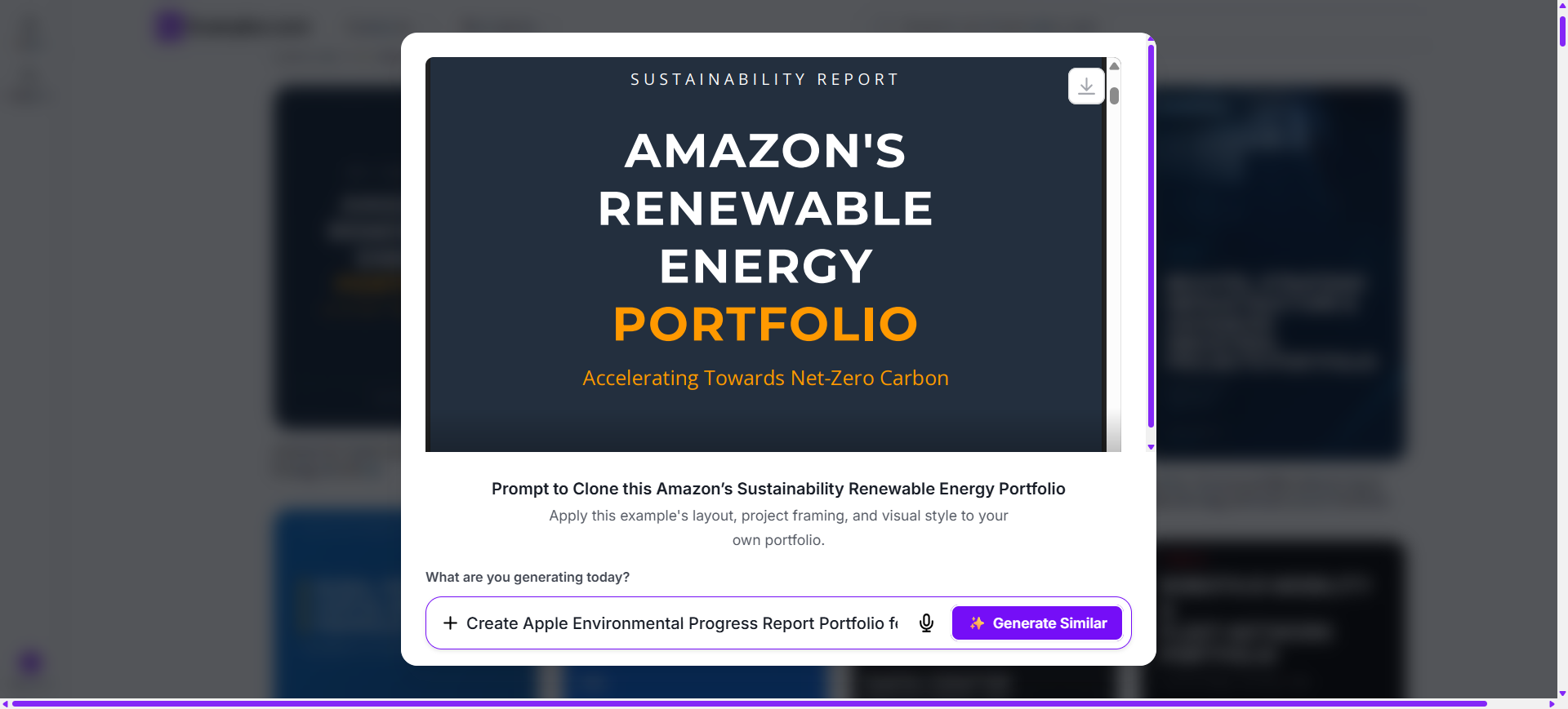 Choose A Reference Portfolio