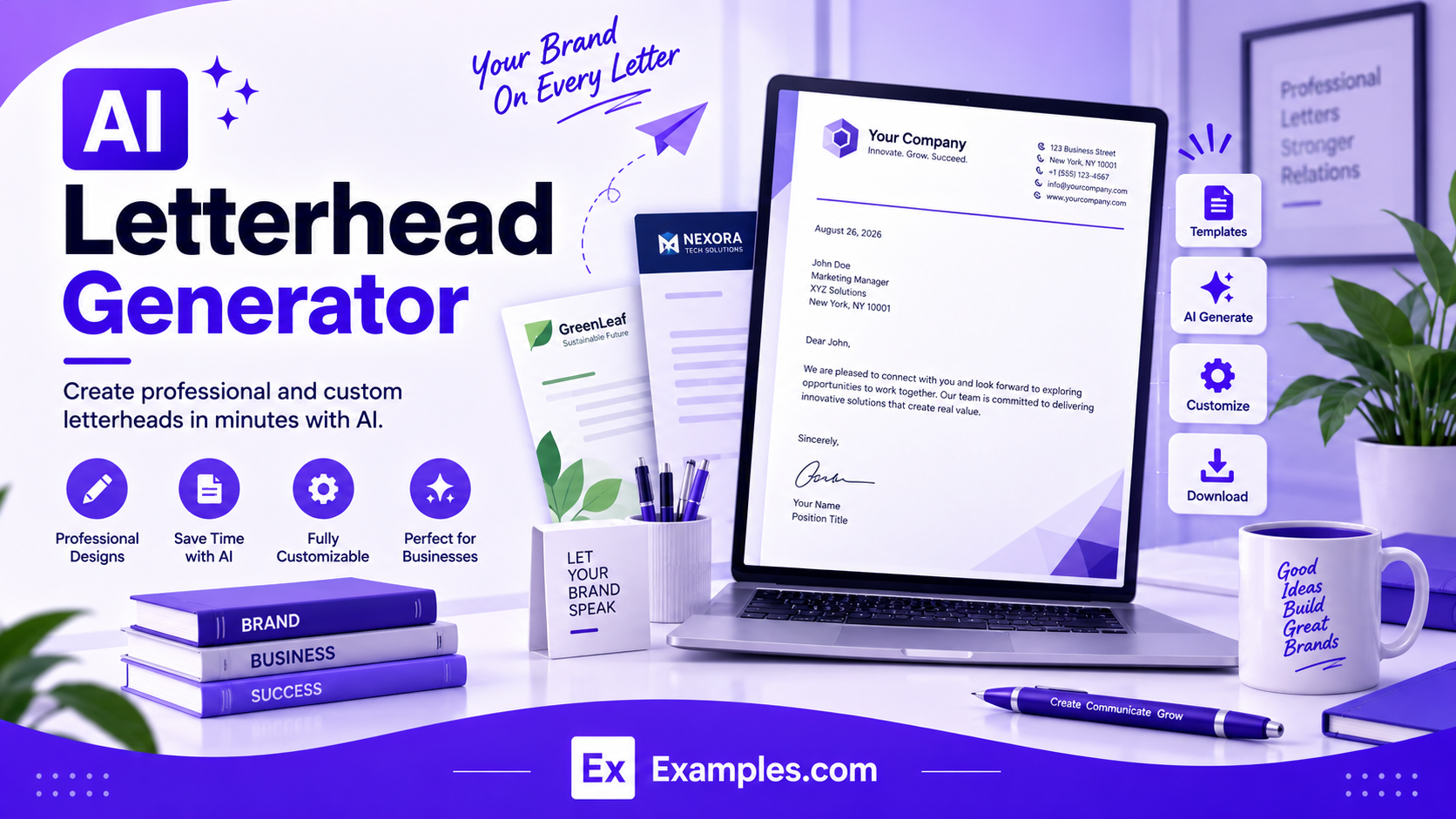 Free AI Letterhead Generator, 50+ Real Letterhead Examples