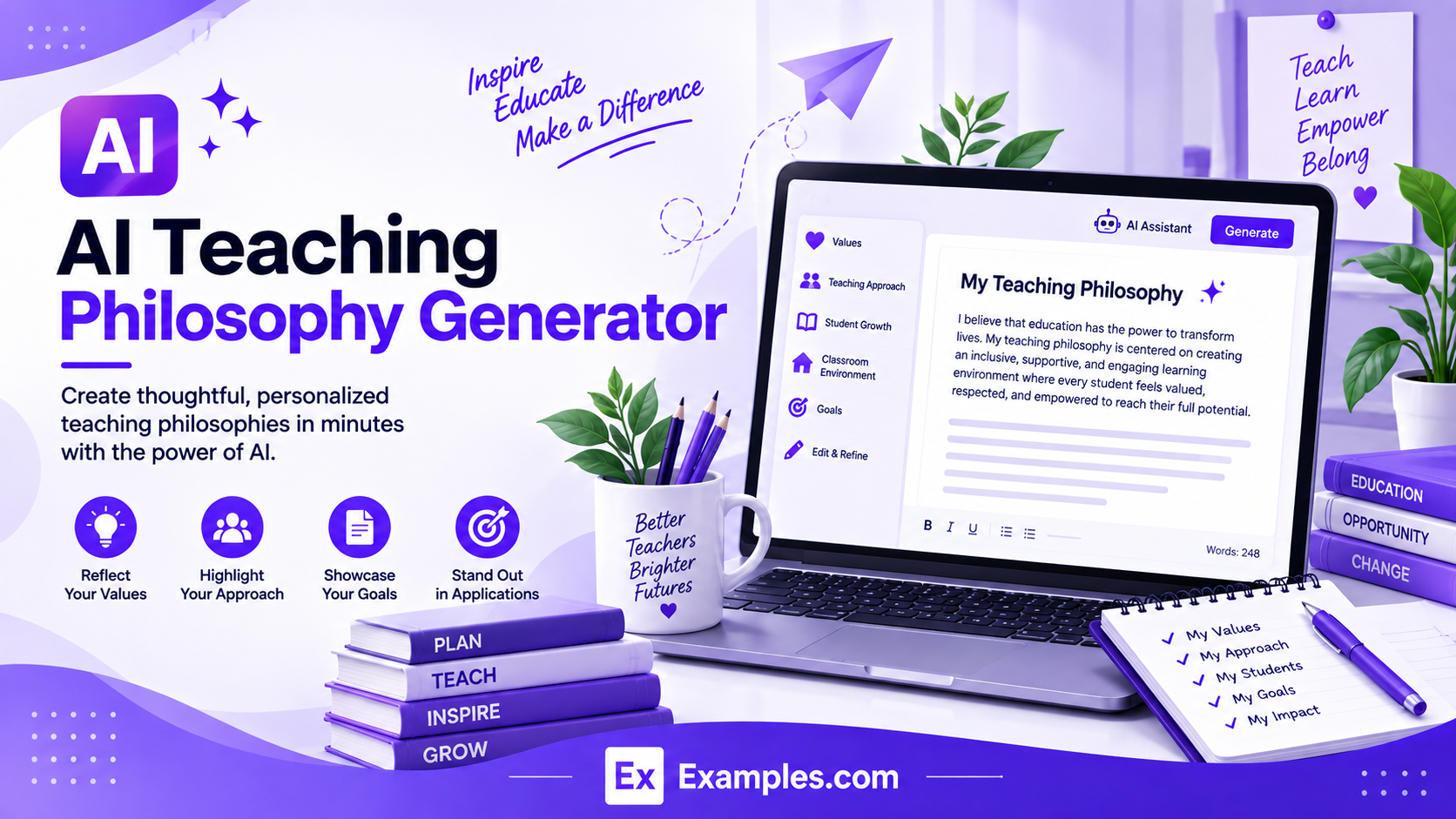 AI Teaching Philosophy Generator, 50+ Real Teaching Philosophy Examples