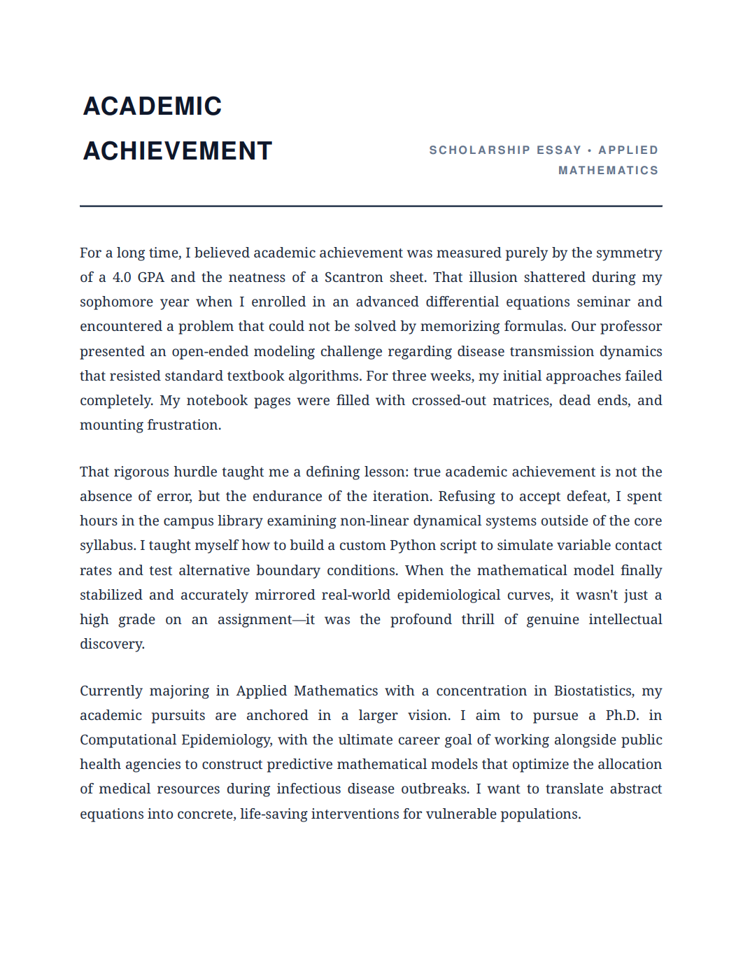 Academic Achievement Scholarship Essay - Free AI Scholarship Essay Generator, 50+ Real Scholarship Essay Examples