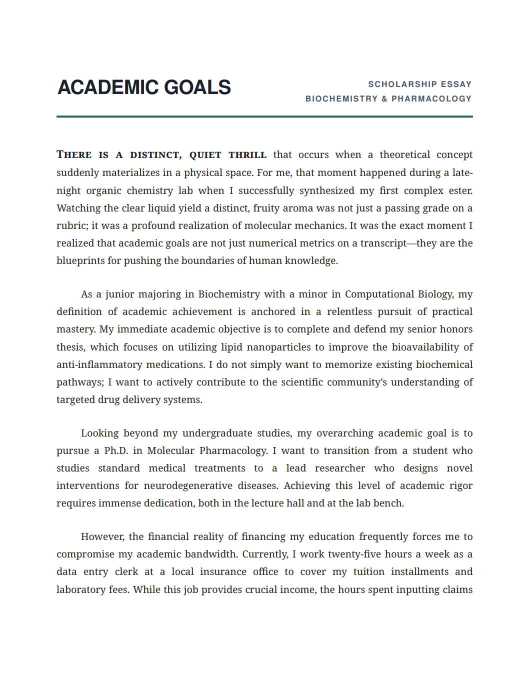Academic Goals Scholarship Essay - Free AI Scholarship Essay Generator, 50+ Real Scholarship Essay Examples