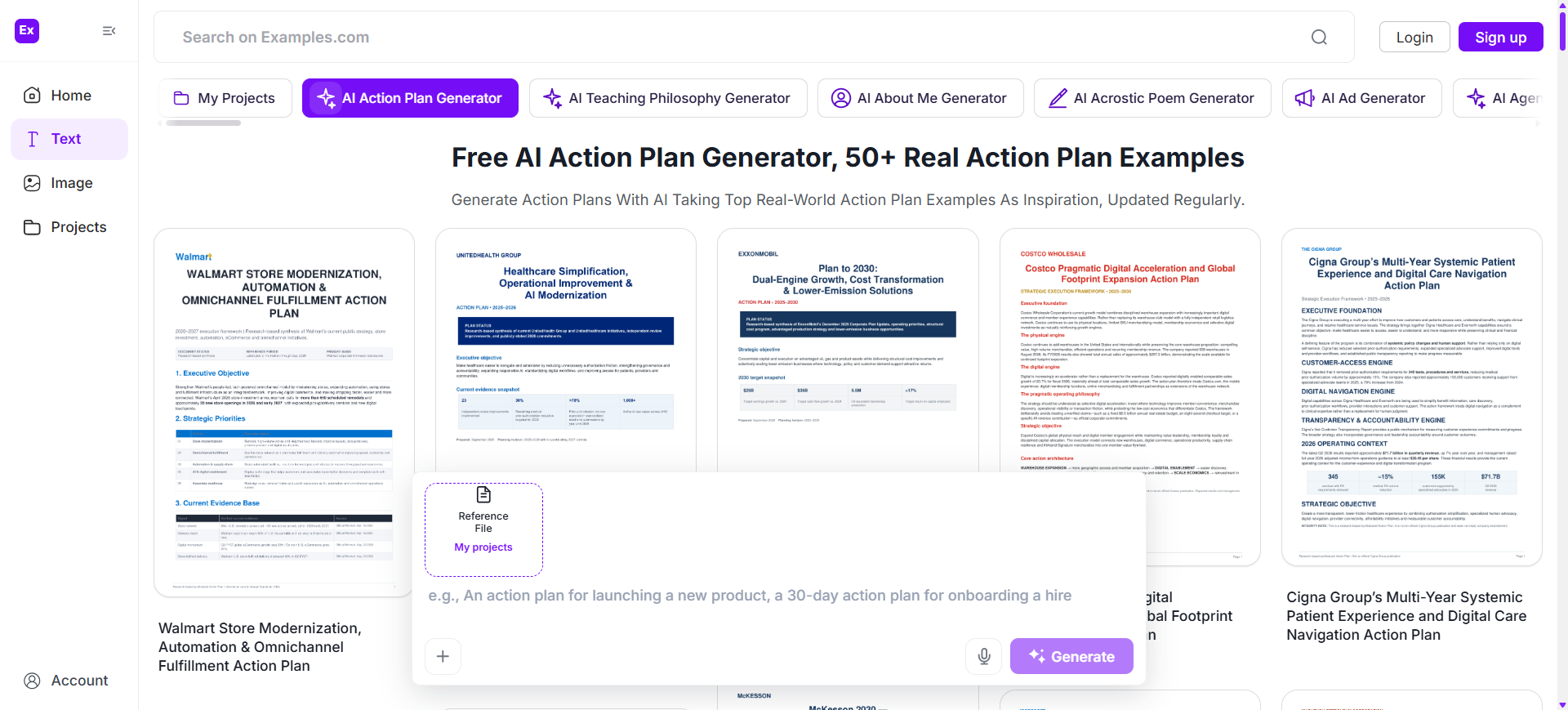 Explore Real-World Action Plan Examples