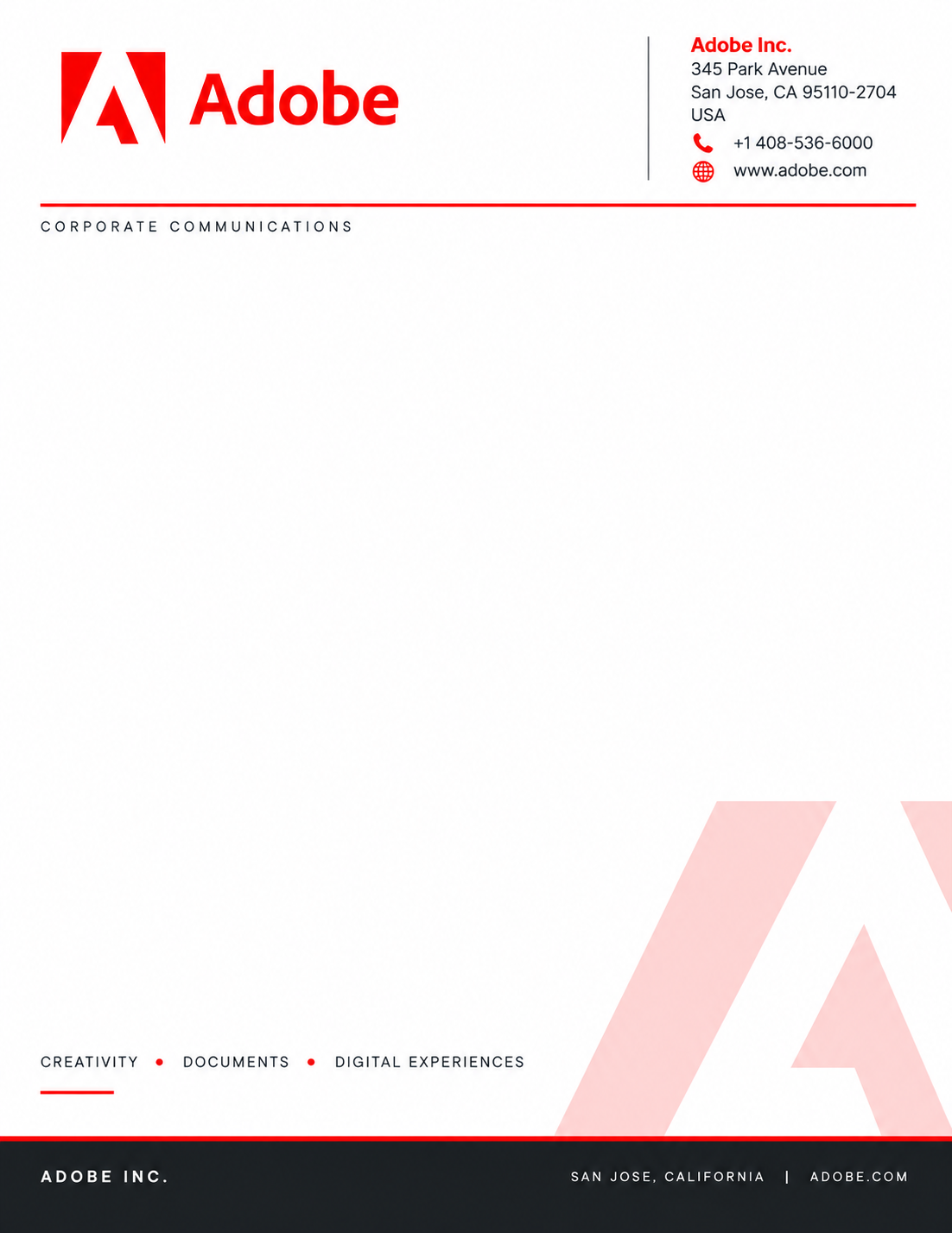Adobe Letterhead - Free AI Letterhead Generator, 50+ Real Letterhead Examples