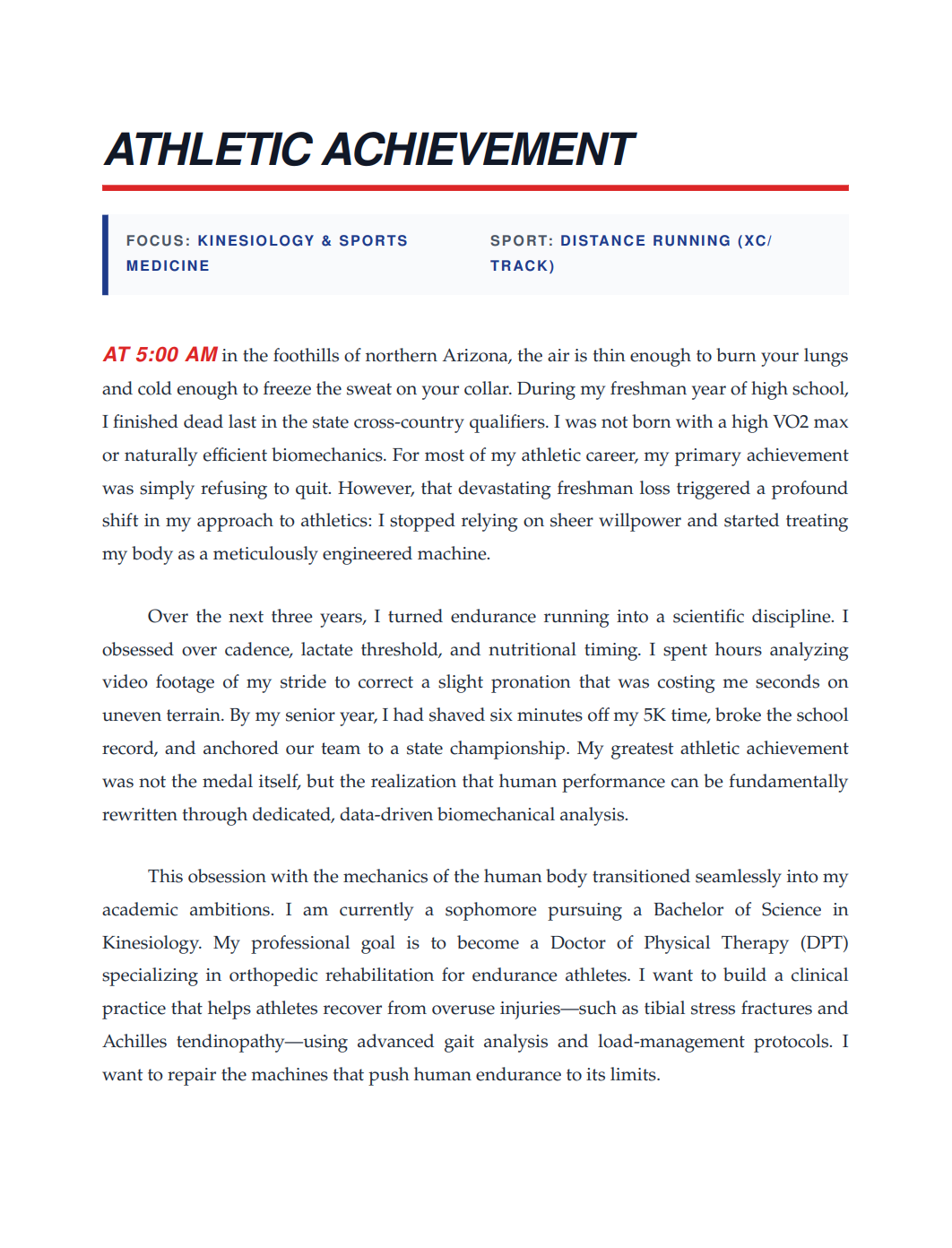 Athletic Achievement Scholarship Essay - Free AI Scholarship Essay Generator, 50+ Real Scholarship Essay Examples