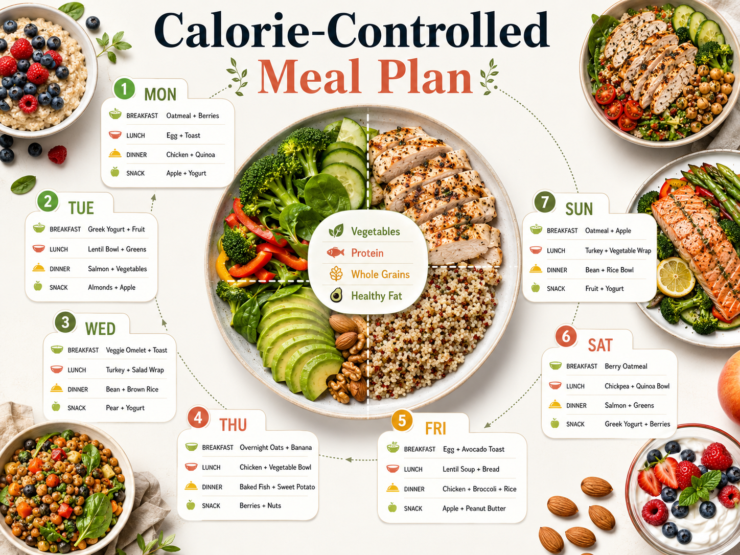 Calorie-Controlled Meal Plan - Free AI Meal Plan Generator, 50+ Real Meal Plan Examples