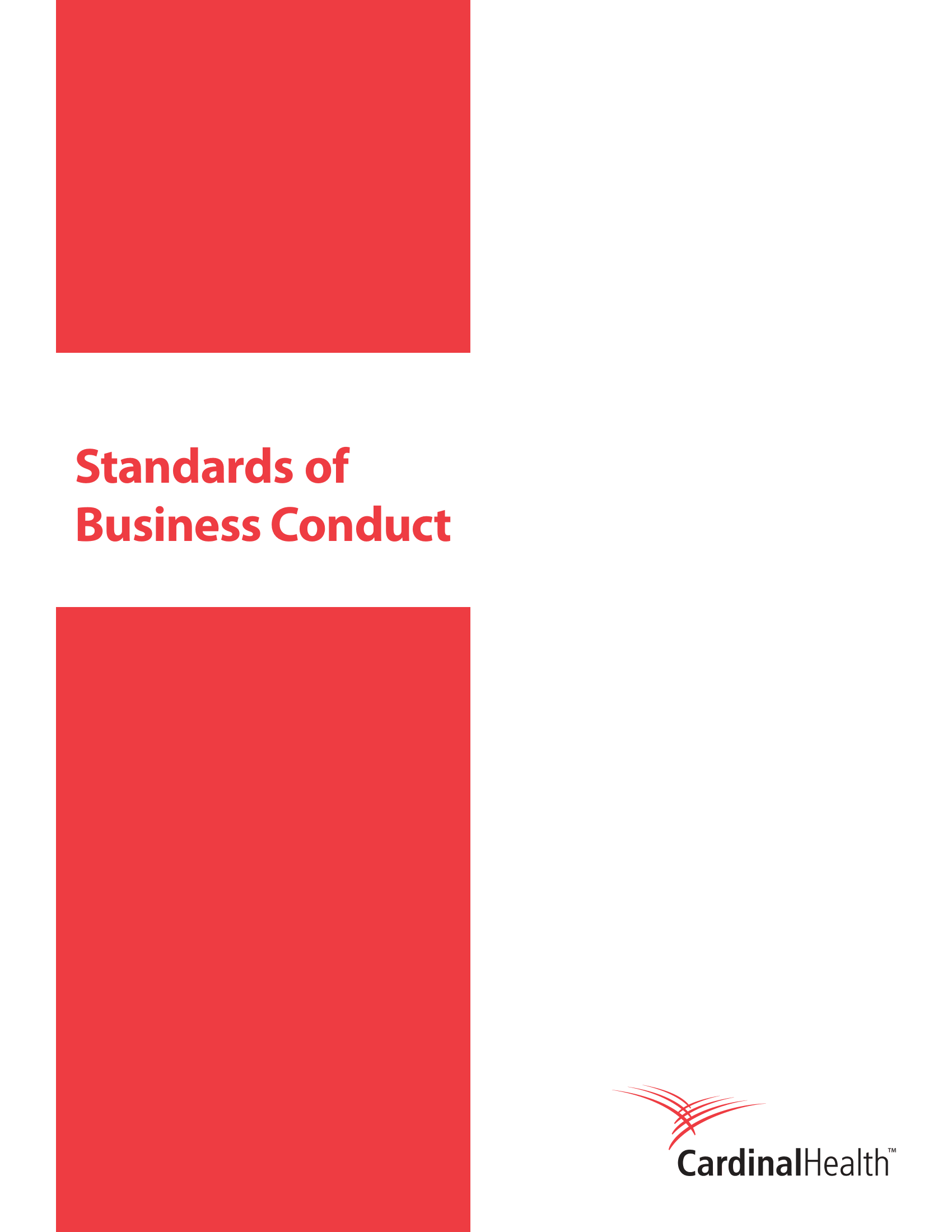 Cardinal Health Standards of Business Conduct Handbook - Free AI Handbook Generator, 50+ Real Handbook Examples