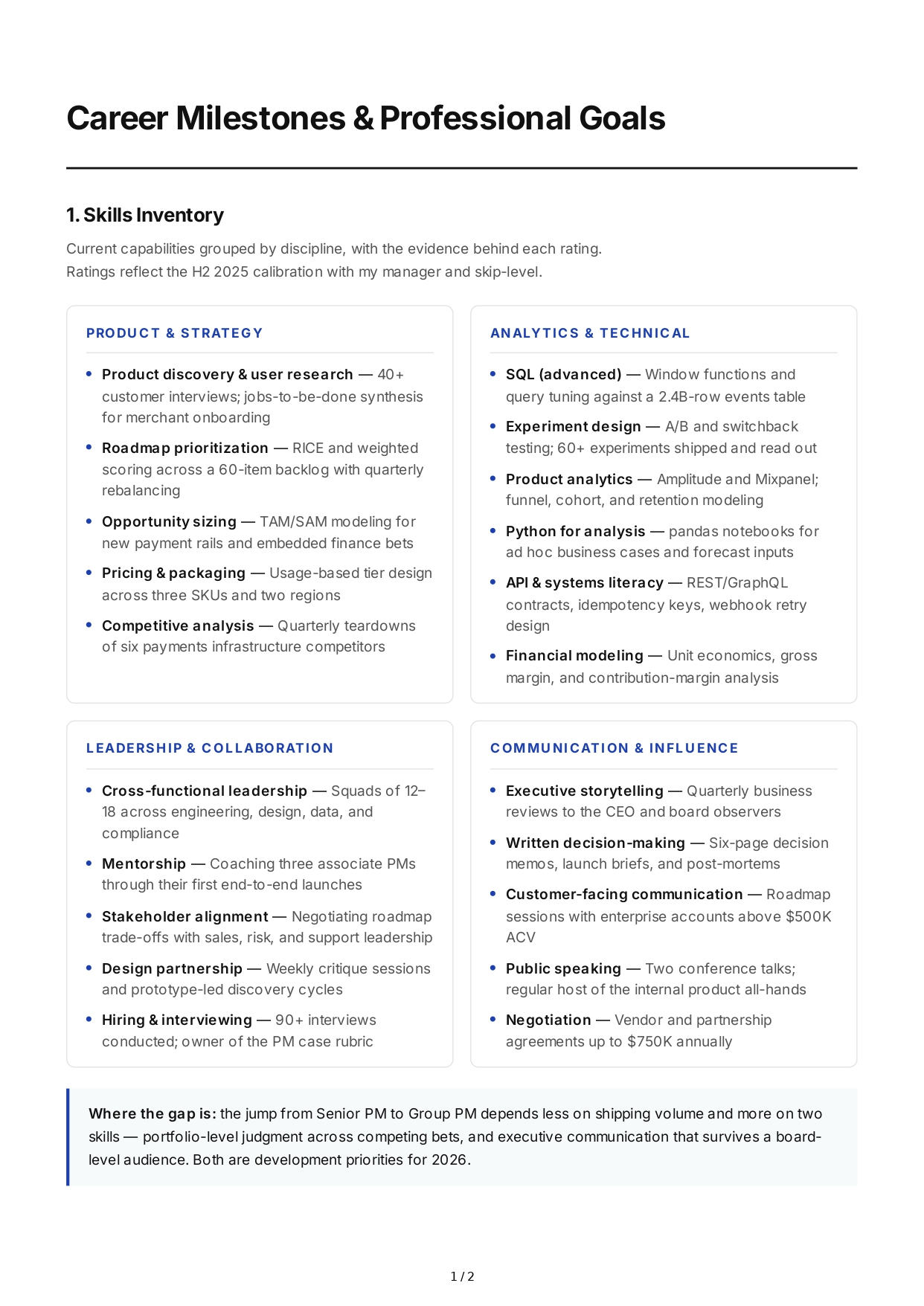 Career Milestone Professional Goals - Free AI Professional Goals Generator, 50+ Real Professional Goals Examples