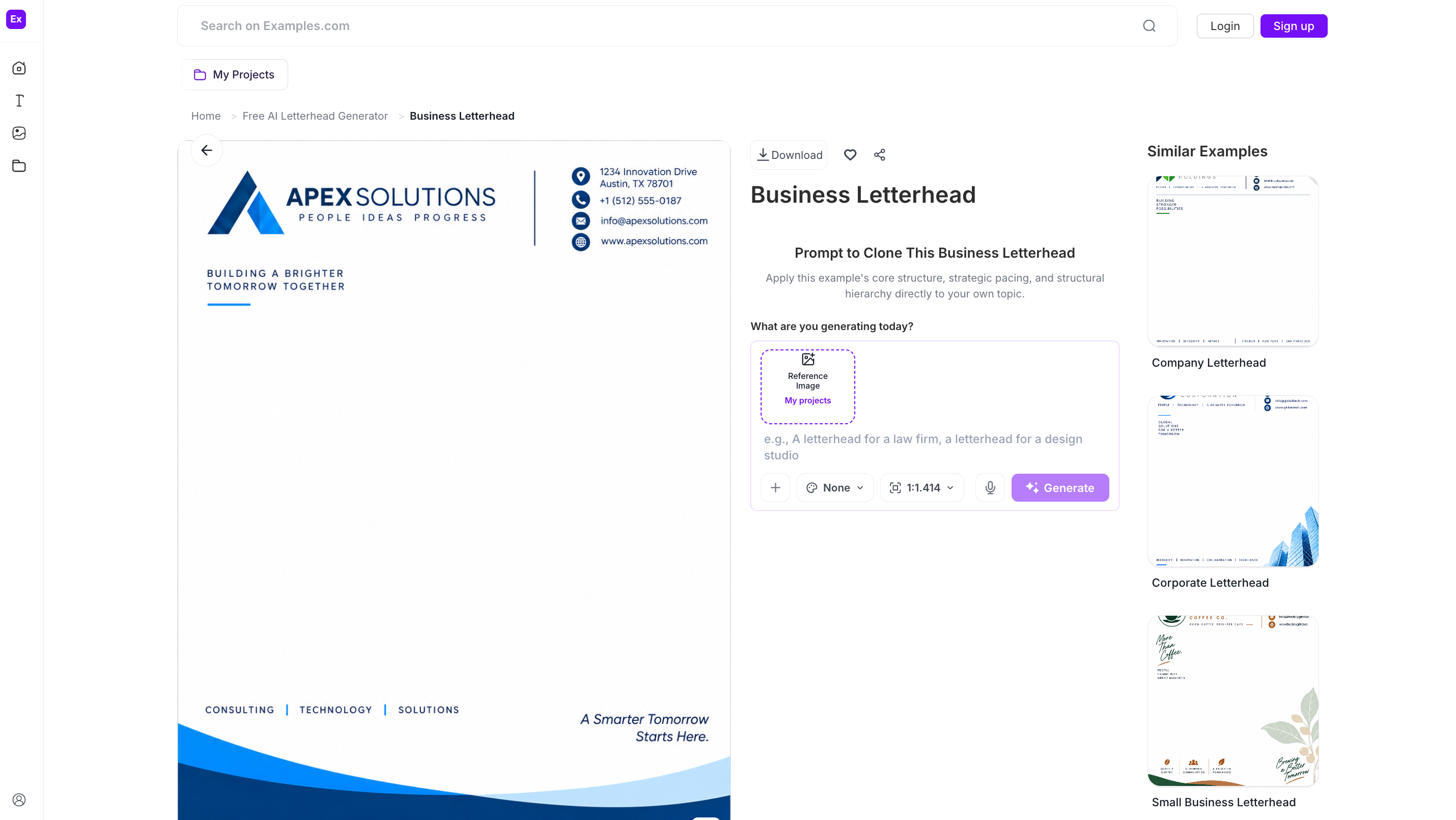 Letterhead Examples