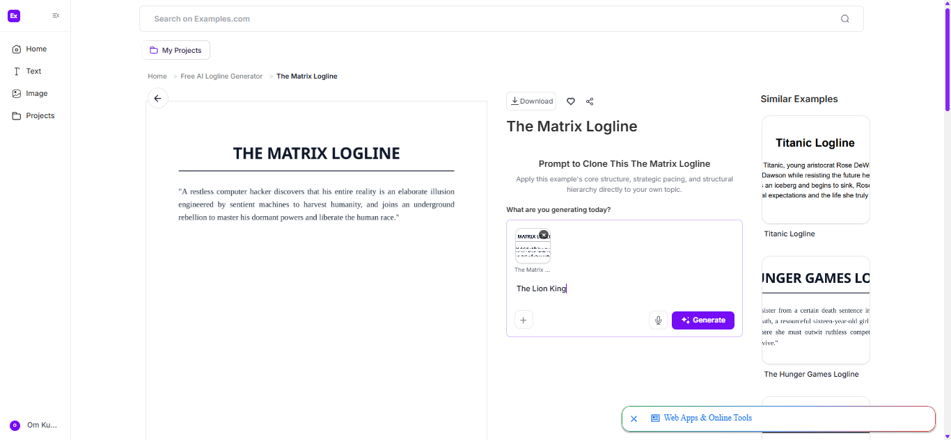 Logline Examples