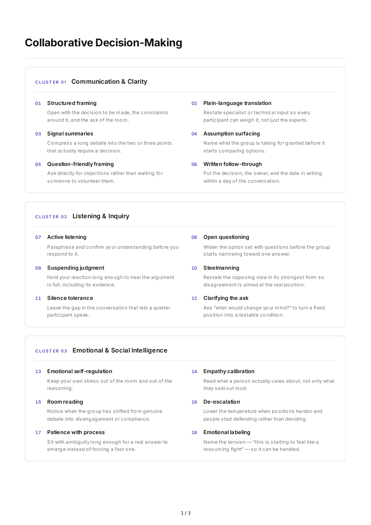 Collaborative Decision-Making Interpersonal Skills - Free AI Interpersonal Skills Generator, 50+ Real Interpersonal Skills Examples