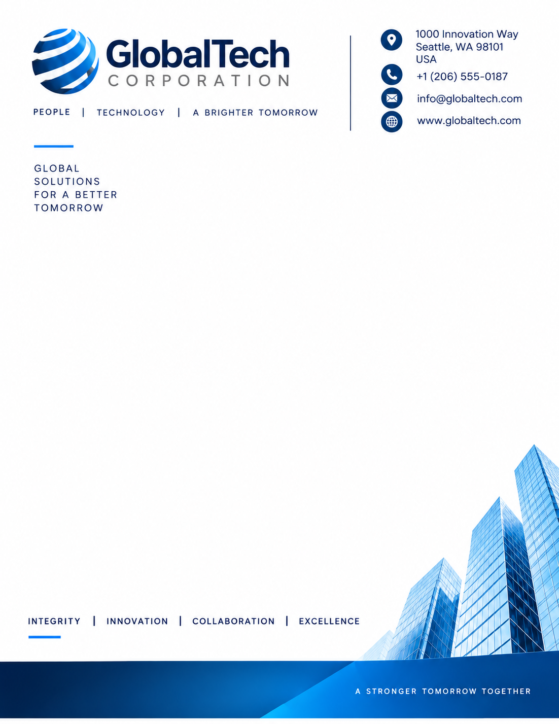 Corporate Letterhead - Free AI Letterhead Generator, 50+ Real Letterhead Examples
