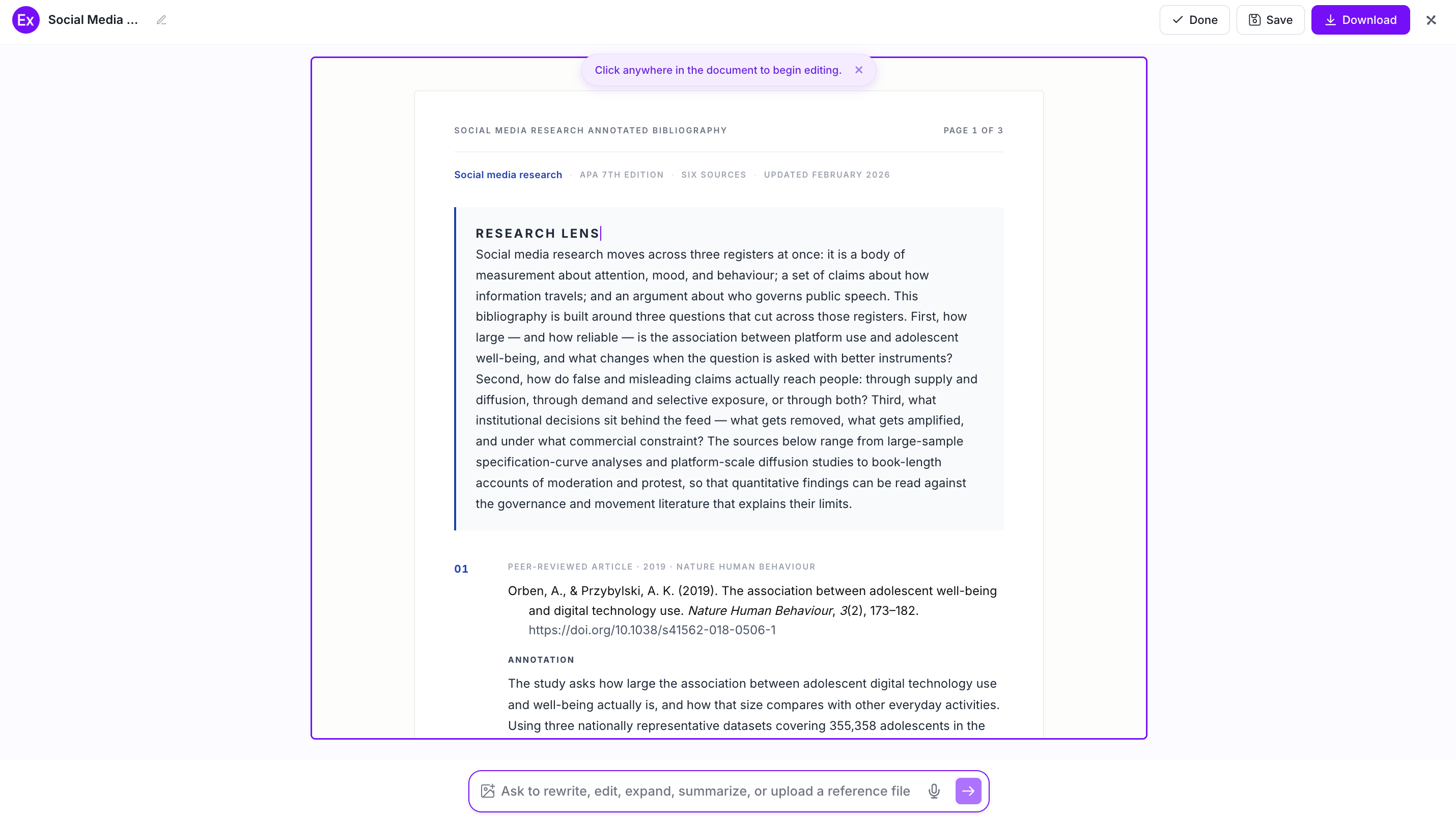Annotated Bibliography Examples