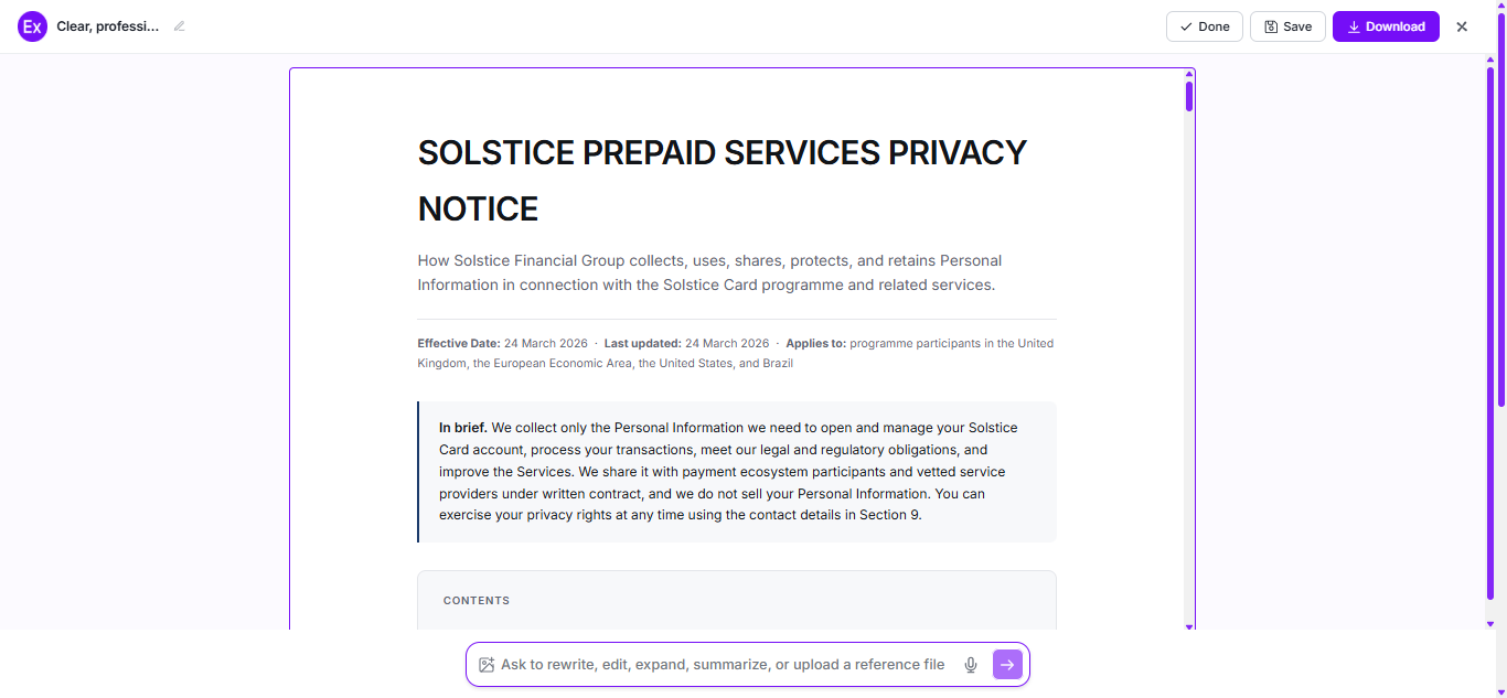 Notice Examples