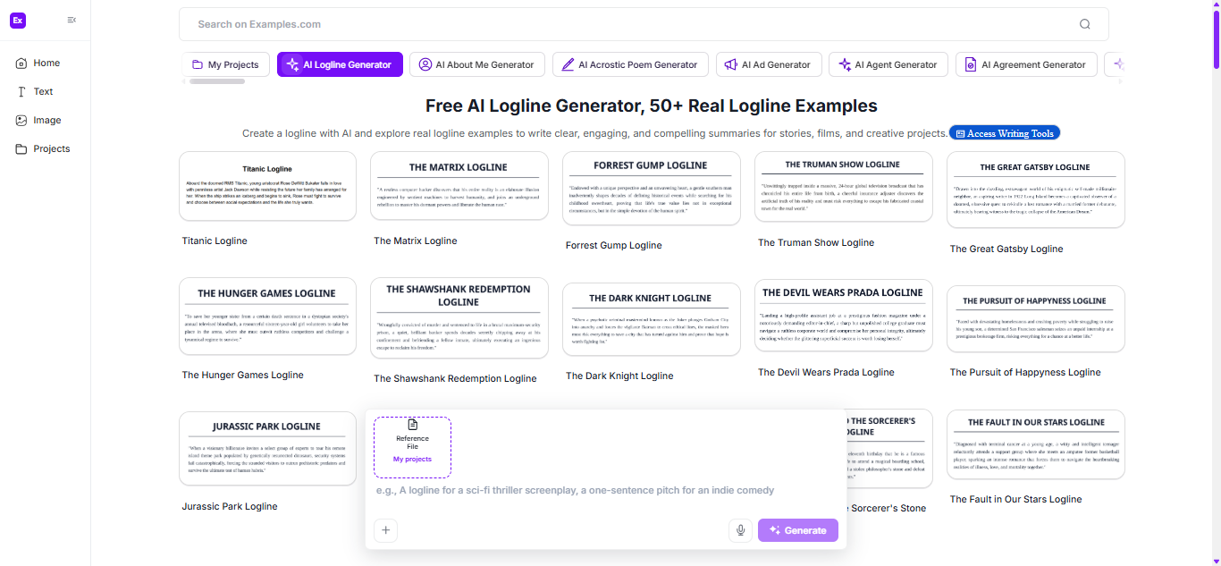 Logline Examples
