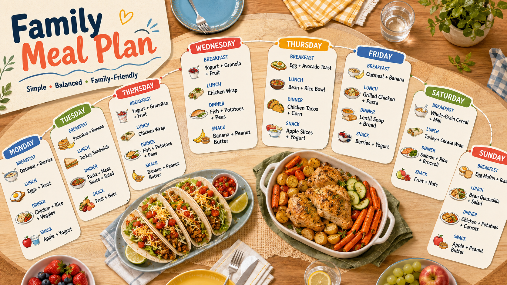 Family Meal Plan - Free AI Meal Plan Generator, 50+ Real Meal Plan Examples