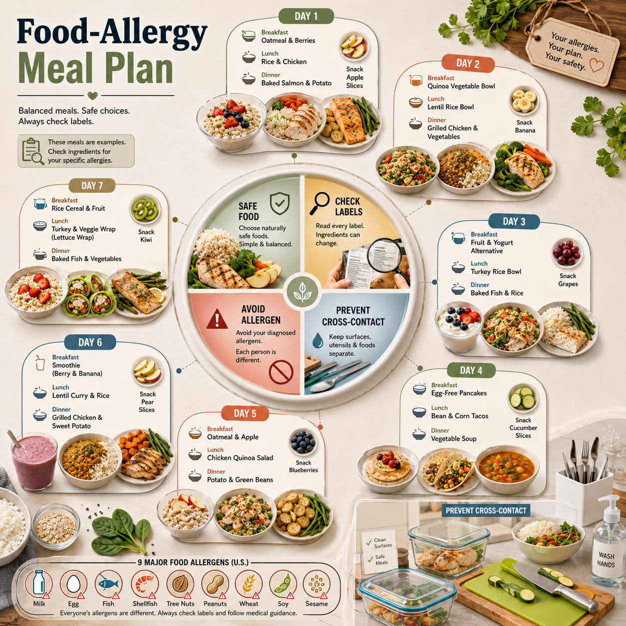 Food-Allergy Meal Plan - Free AI Meal Plan Generator, 50+ Real Meal Plan Examples