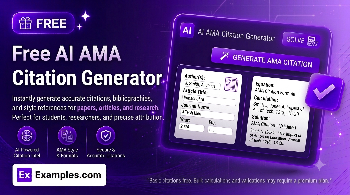 Free AI AMA Citation Generator