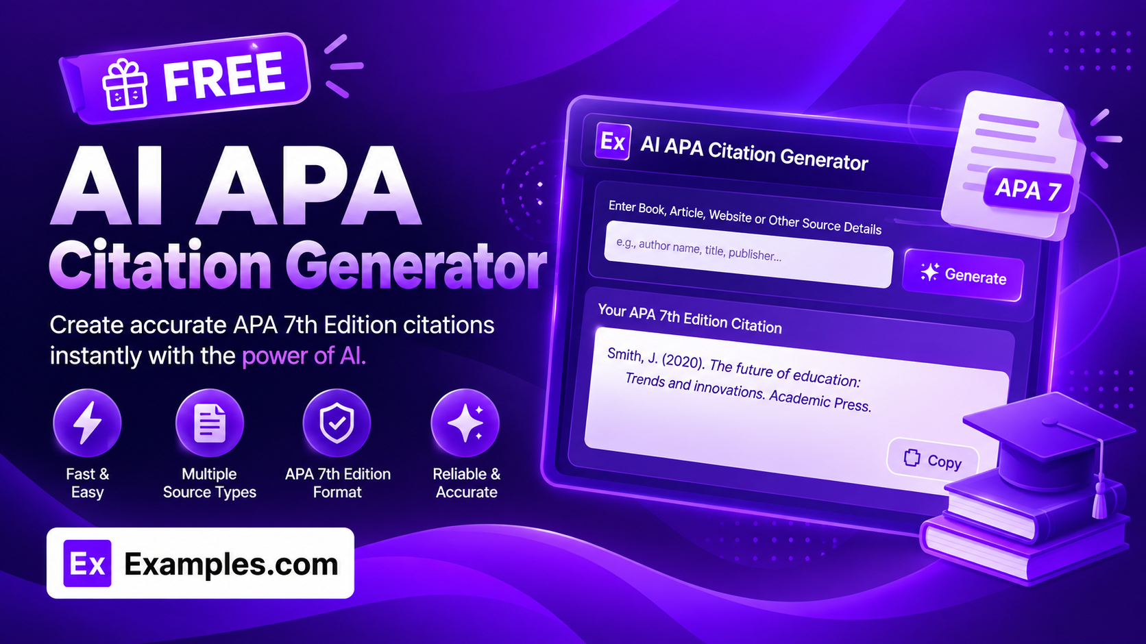 Free AI APA citation generator