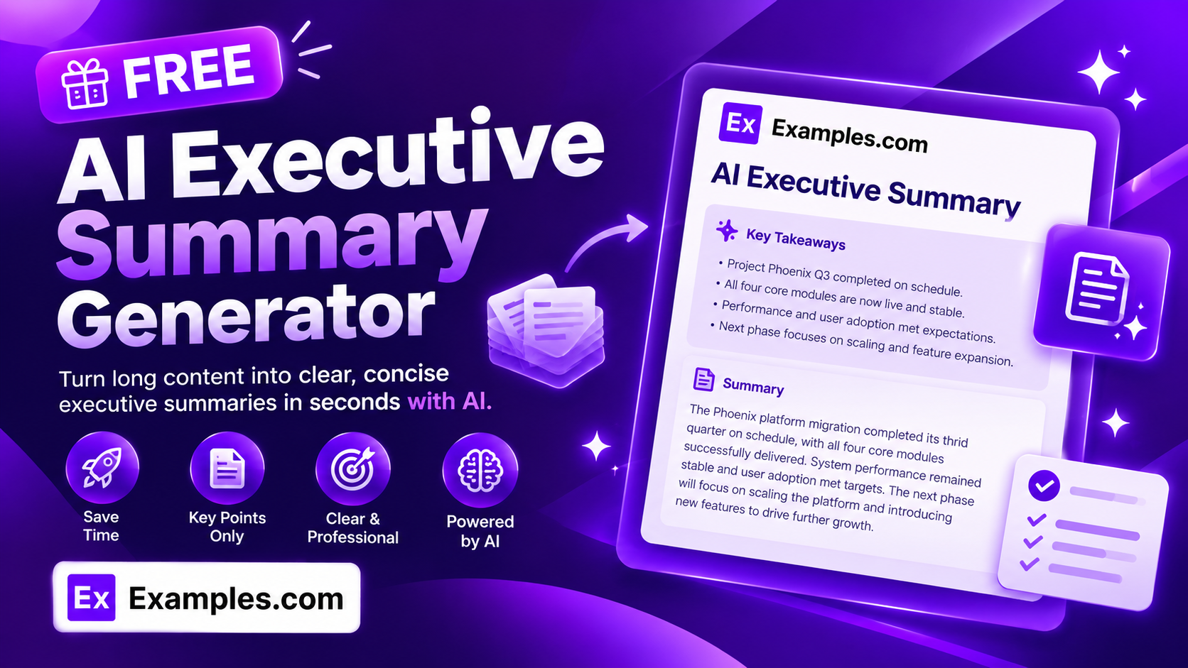 Free AI Executive Summary Generator